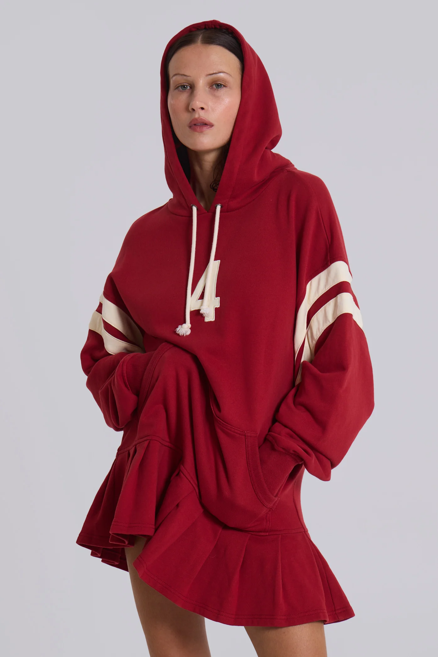 4 or Nothing Sweater Dress in Red - Image 3