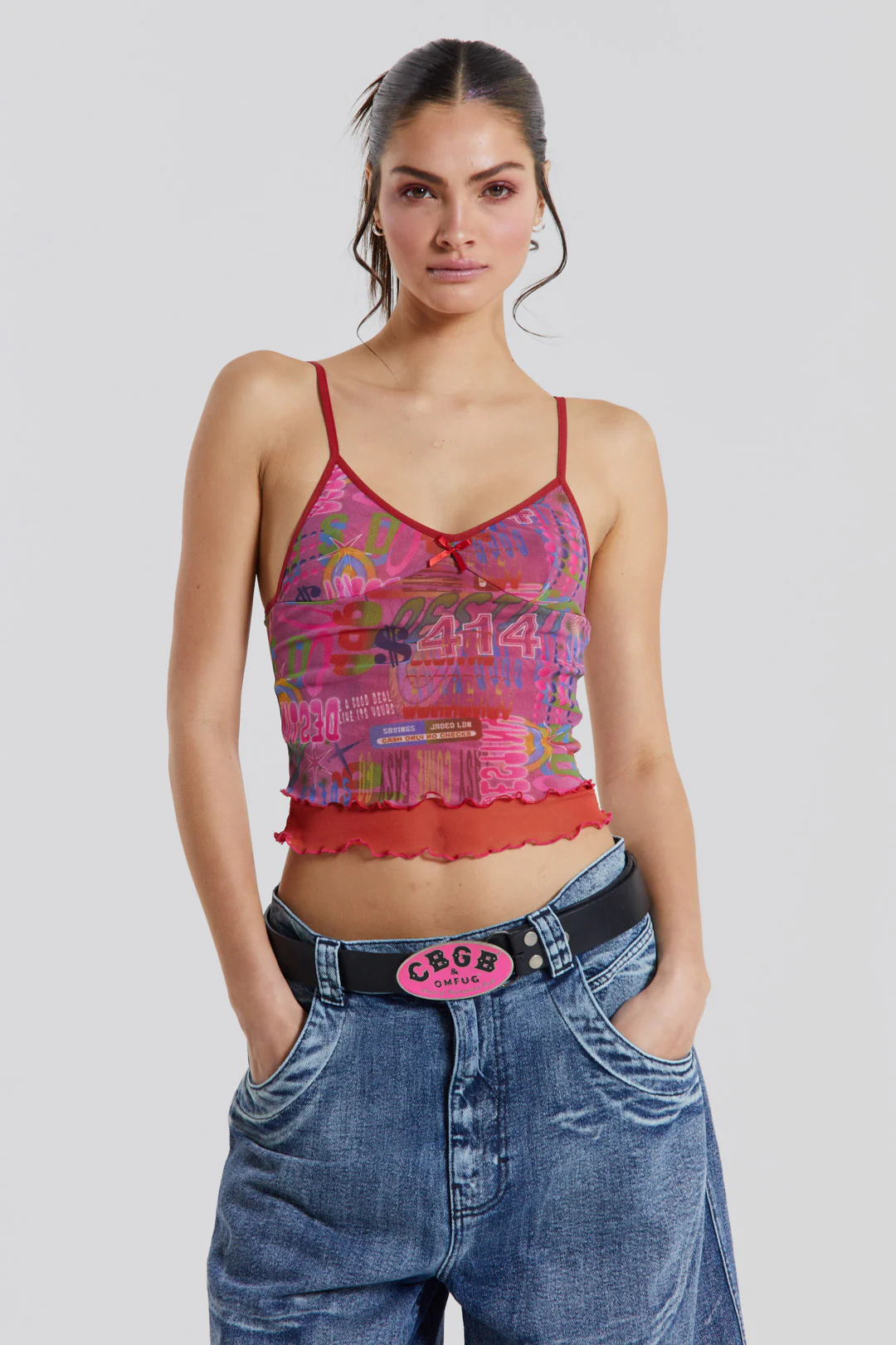 Fusion Mesh Camisole Top - Image 3
