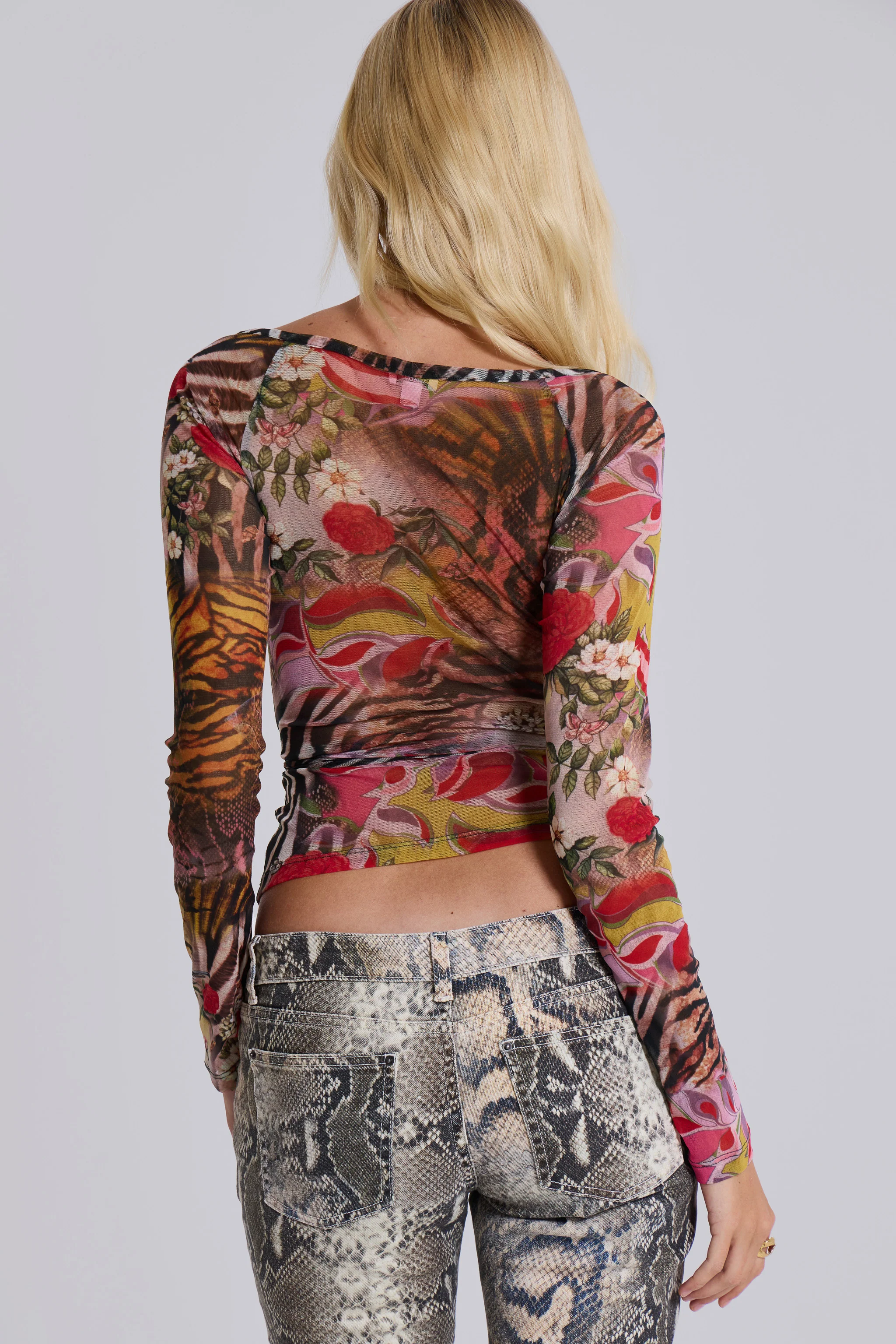 Ascari Vintage Mesh Wrap Top - Image 2