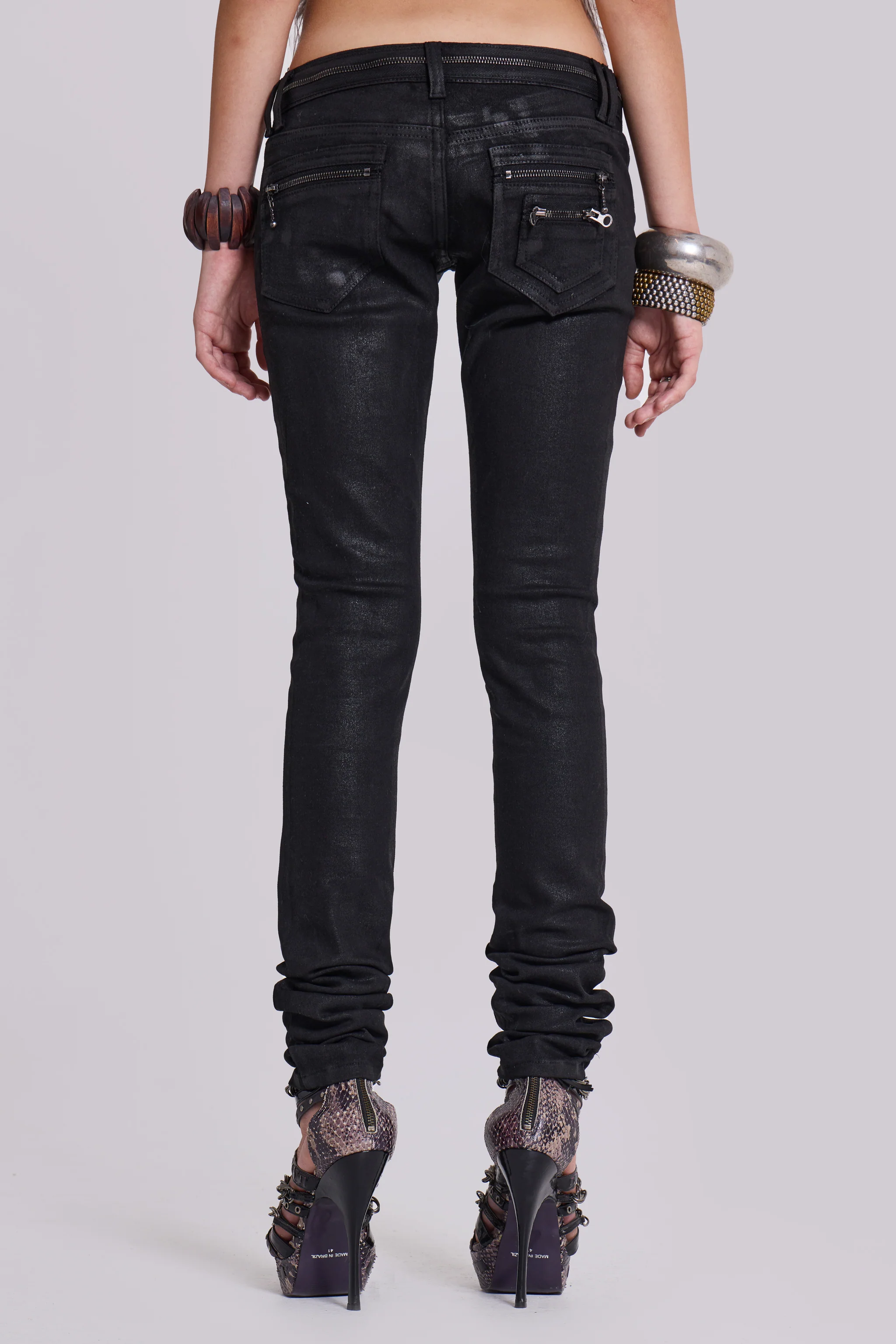 Ardor Coated Low Rise Skinny Jeans - Image 5