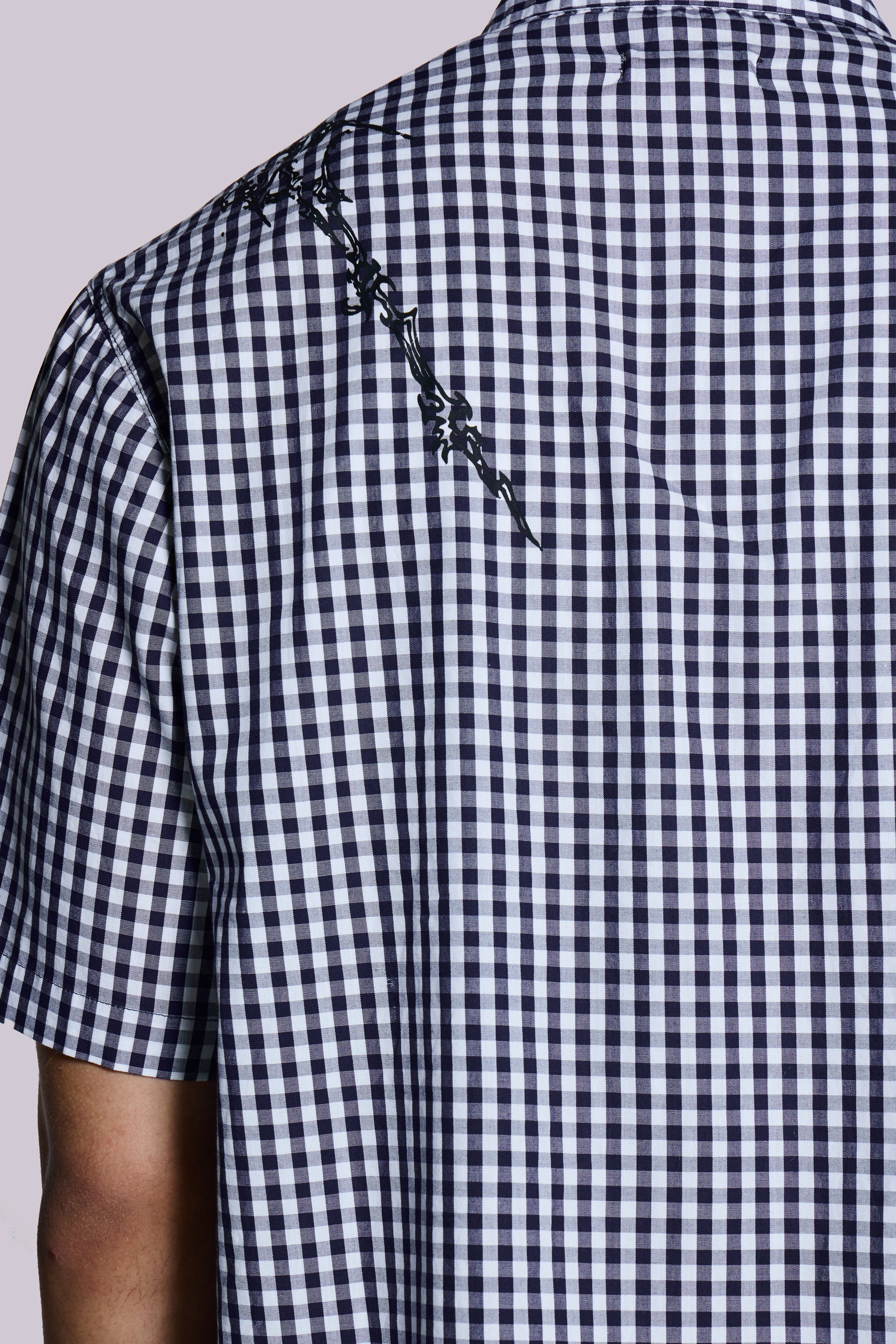Blue Atom Checked Shirt - Image 6