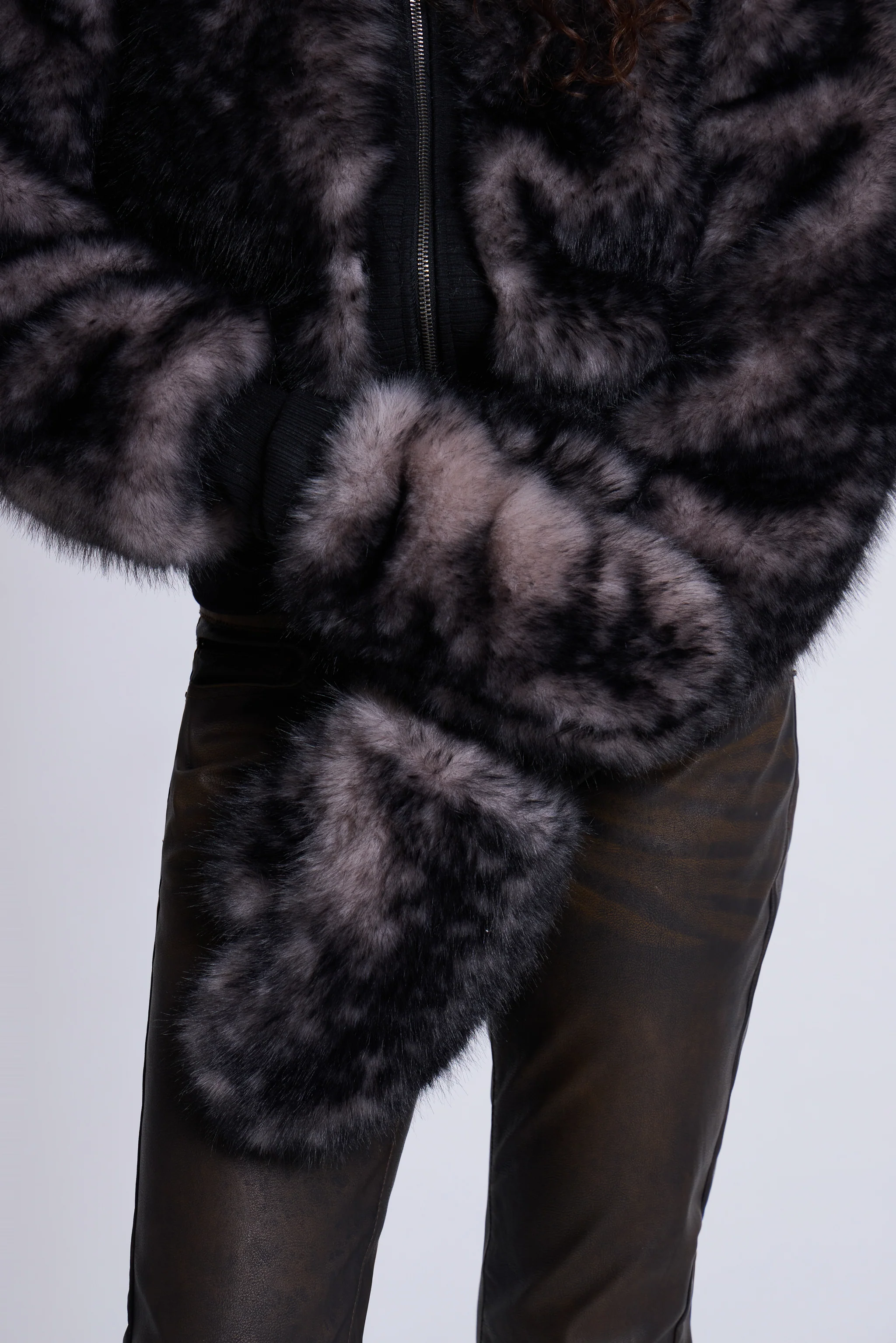 Biome Faux Fur Mittens - Image 3