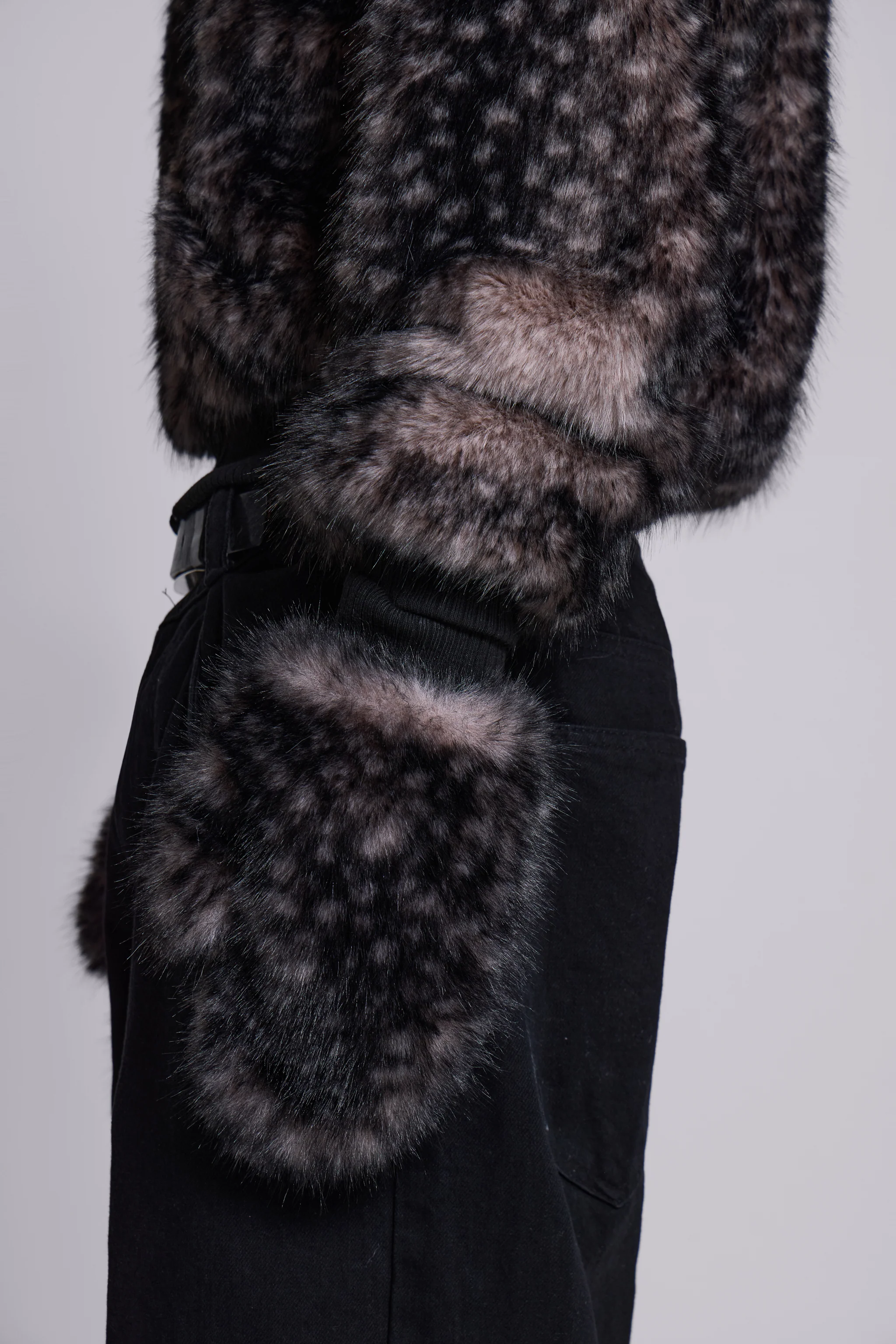 Biome Faux Fur Mittens - Image 2