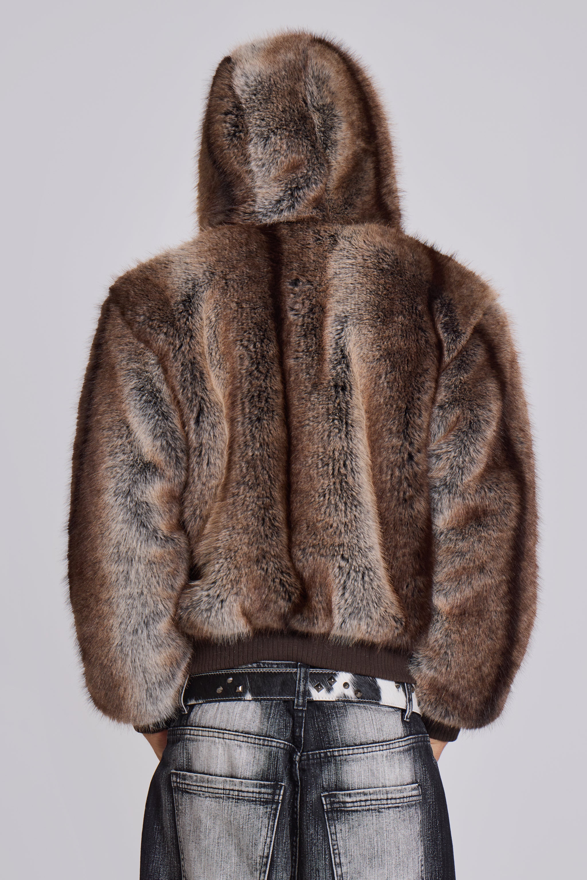 Bear Faux Fur Jacket - Image 4