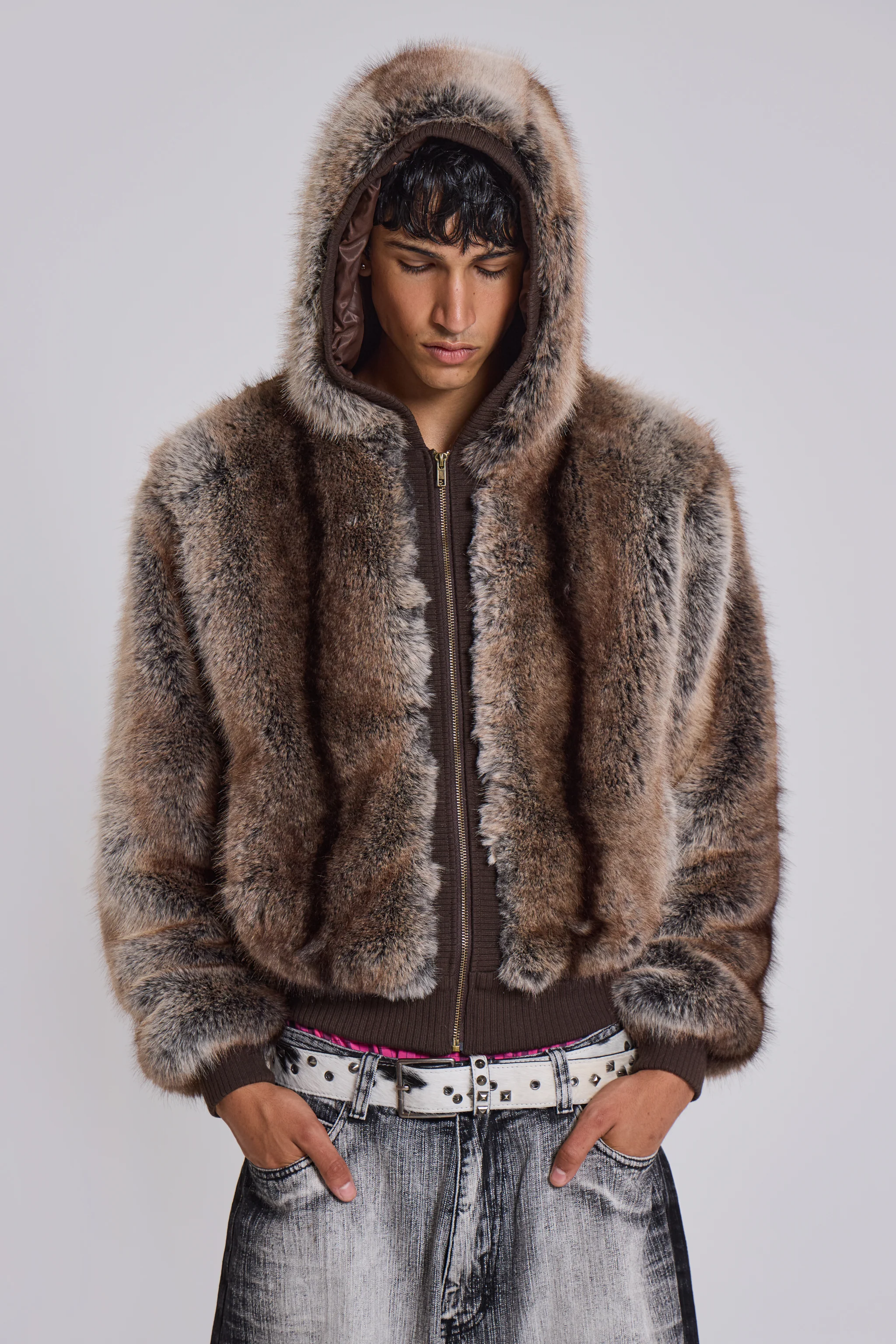 Bear Faux Fur Jacket - Image 5
