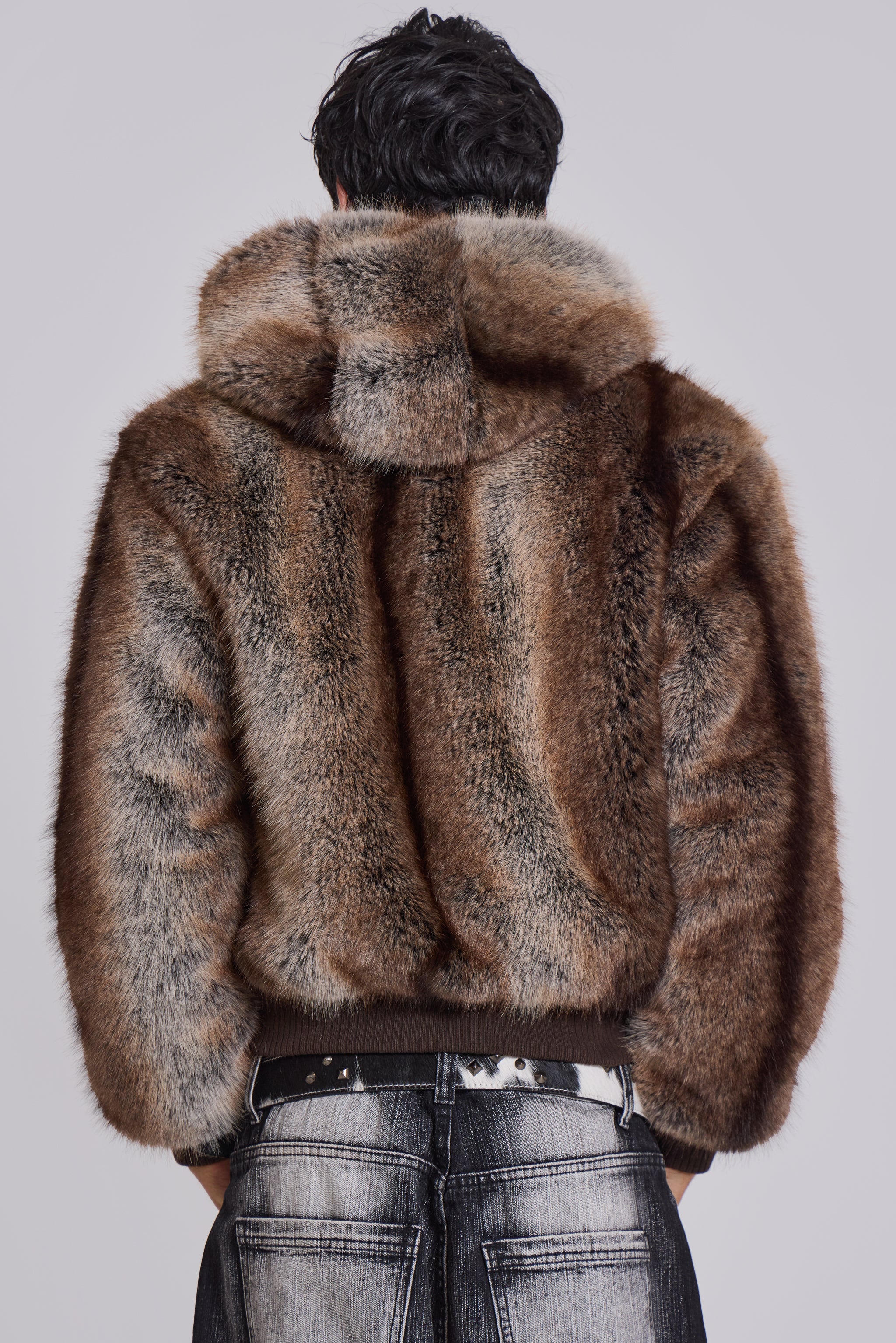 Bear Faux Fur Jacket - Image 7