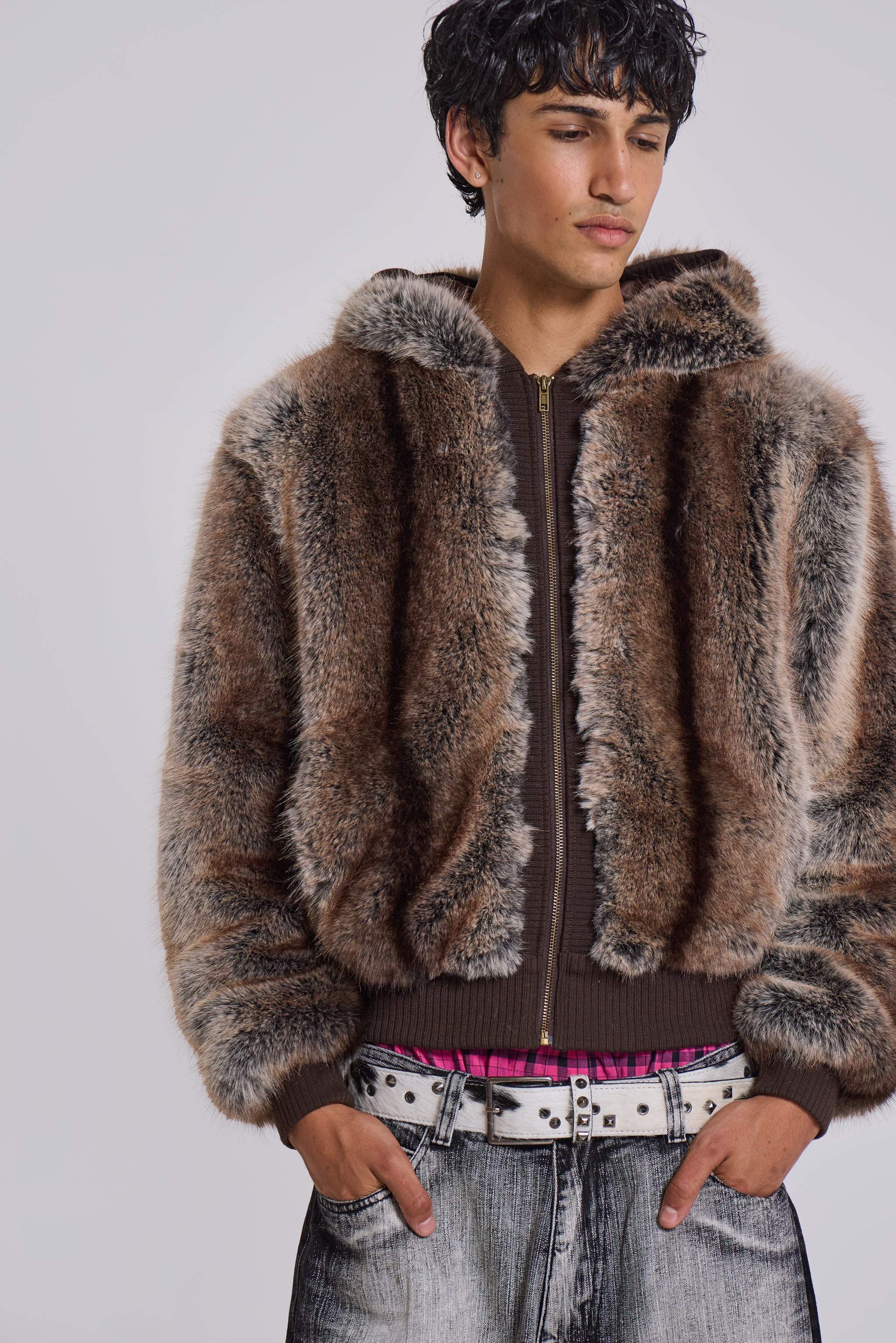 Bear Faux Fur Jacket - Image 9