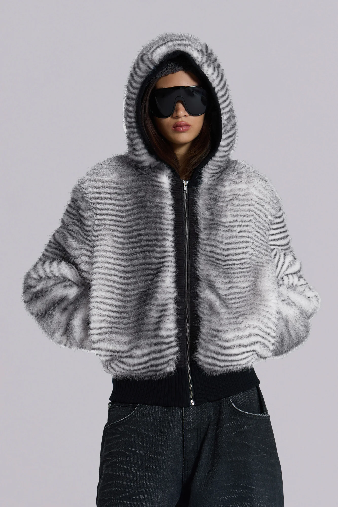 White Bear Faux Fur Jacket - Image 7