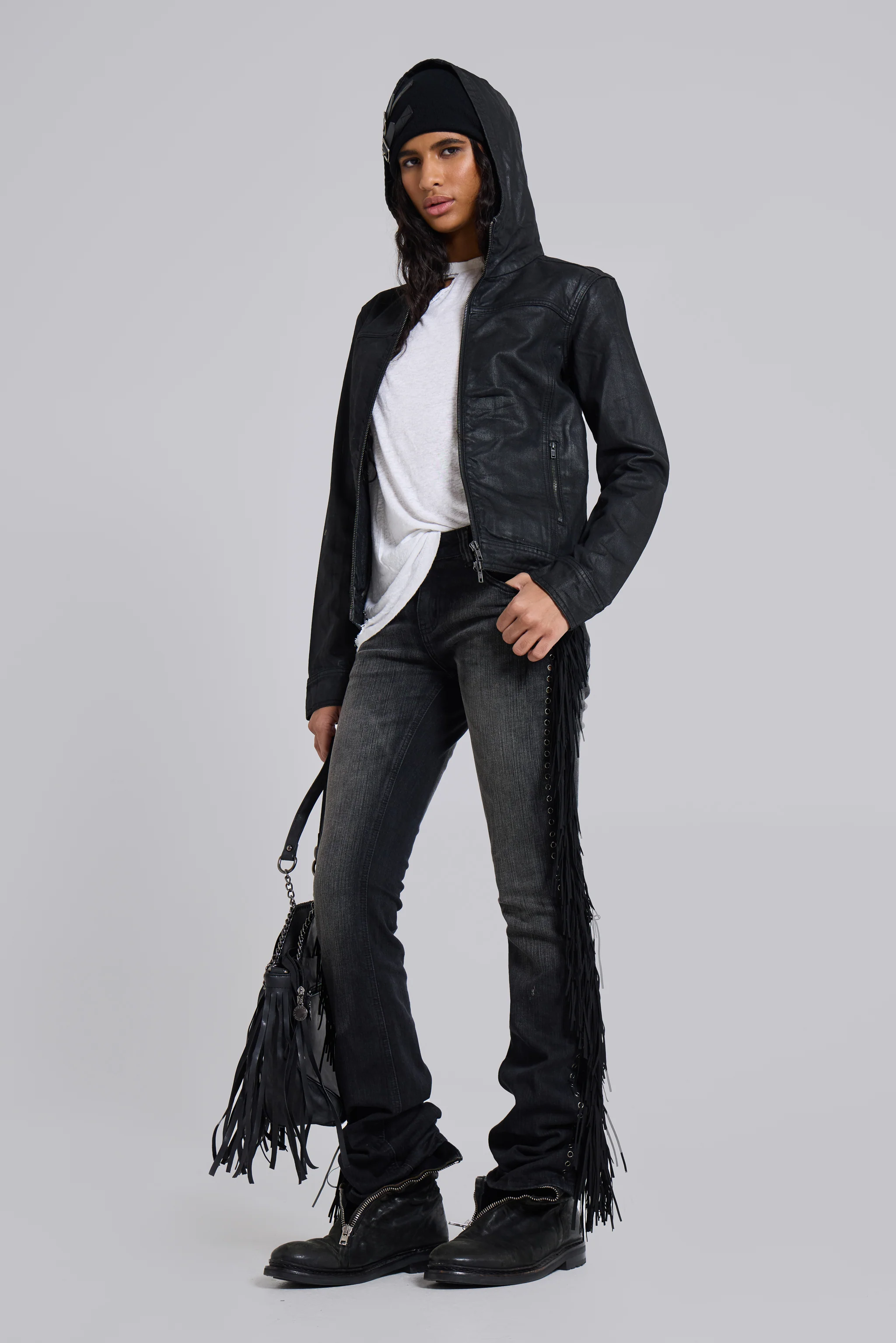 Bedrock Waxed Hooded Denim Jacket - Image 5