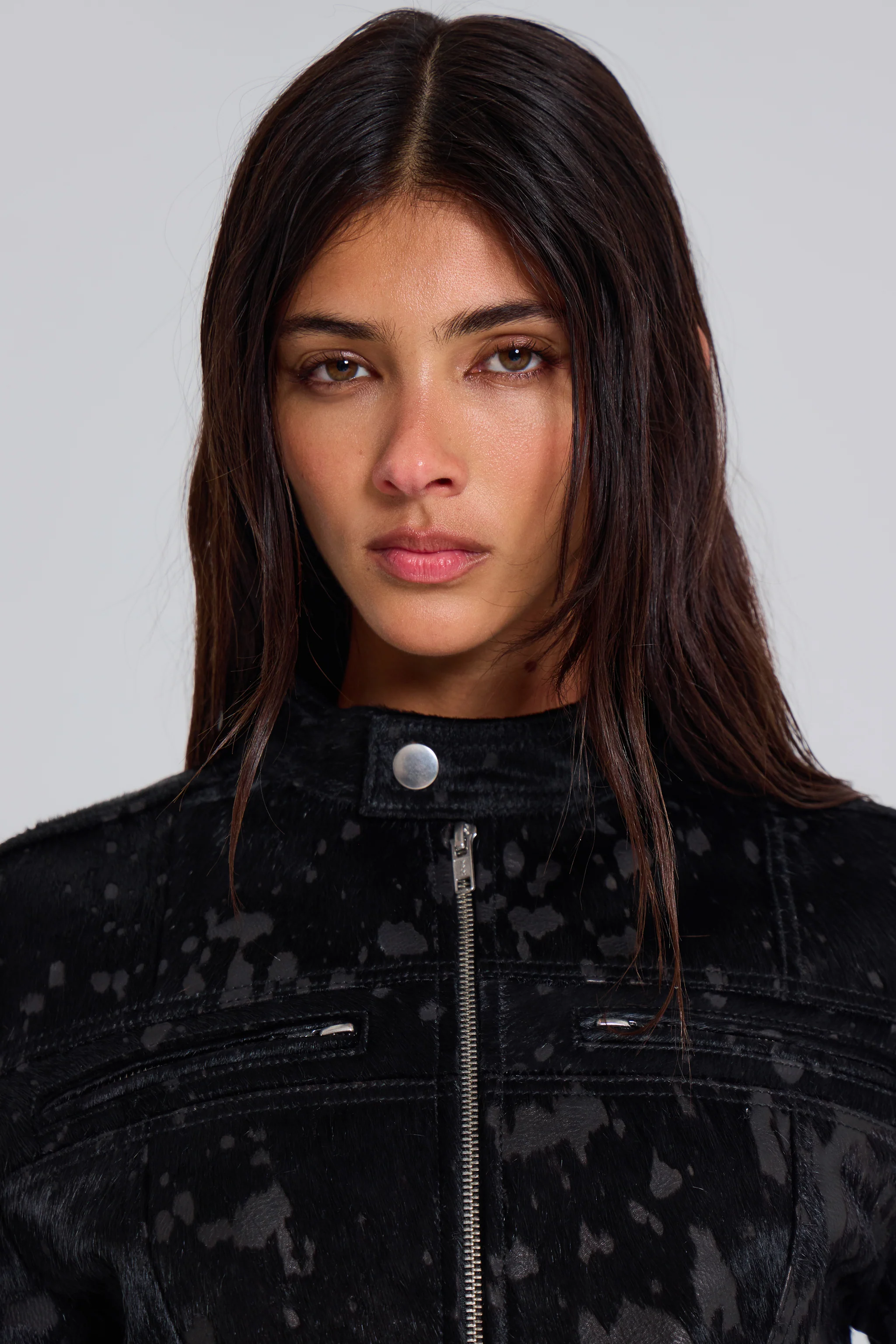 Black Real Leather Piston Jacket - Image 9