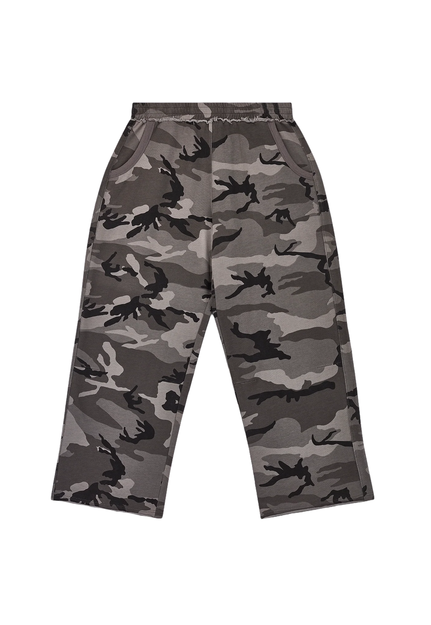 Black Baggy Camo Monster Joggers - Image 7