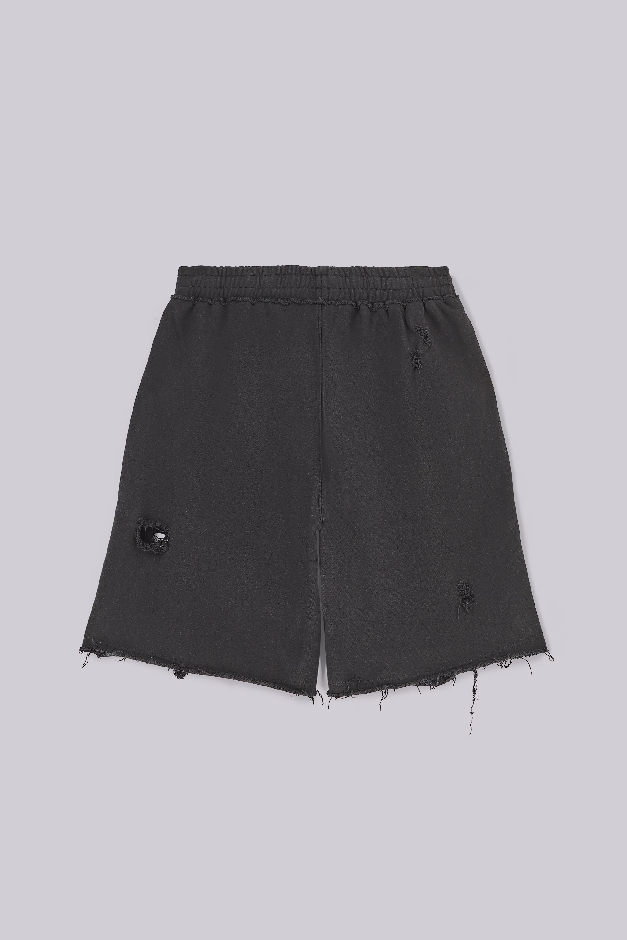 Black Distressed Monster Shorts - Image 7