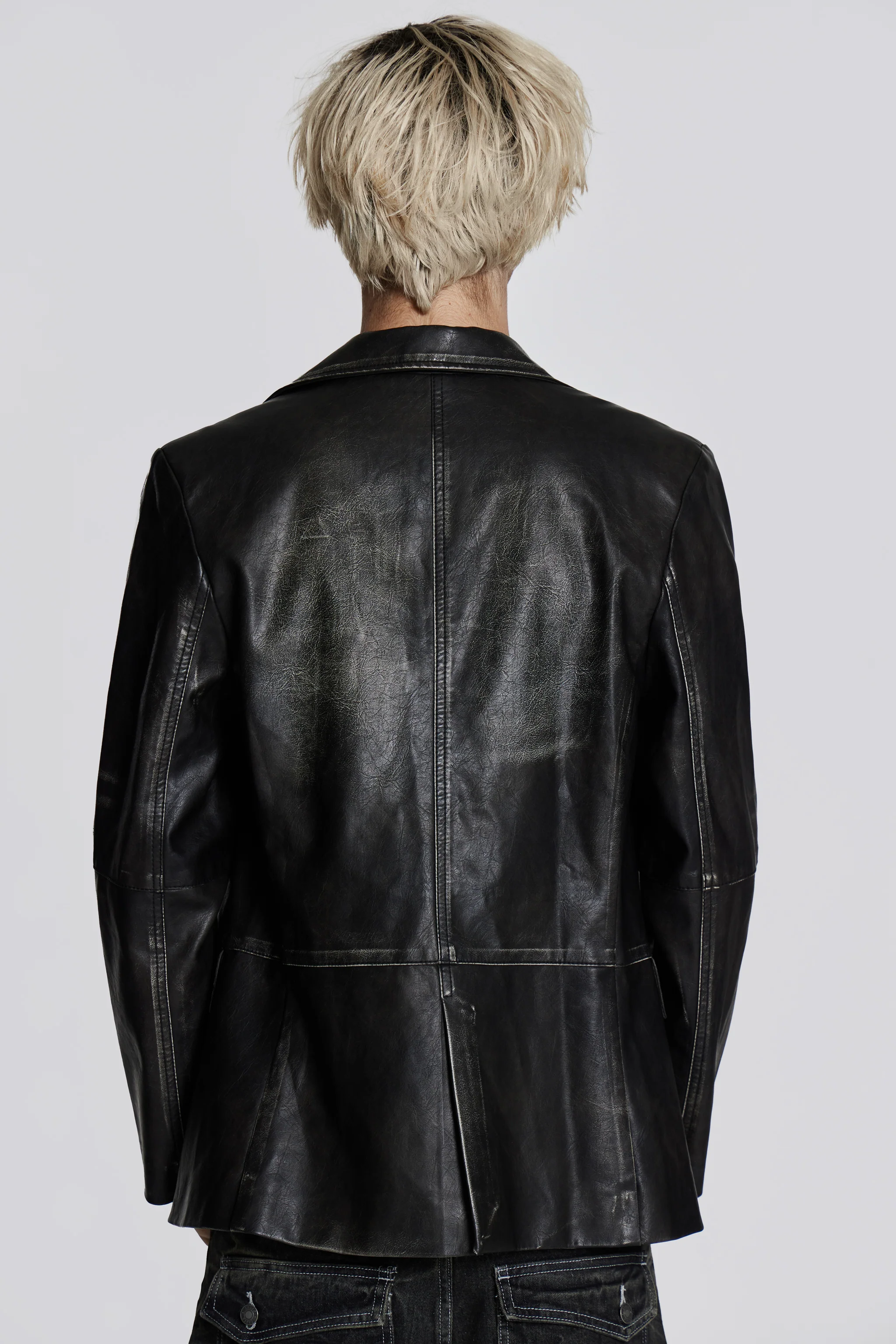 Ash Faux Leather Blazer - Image 3