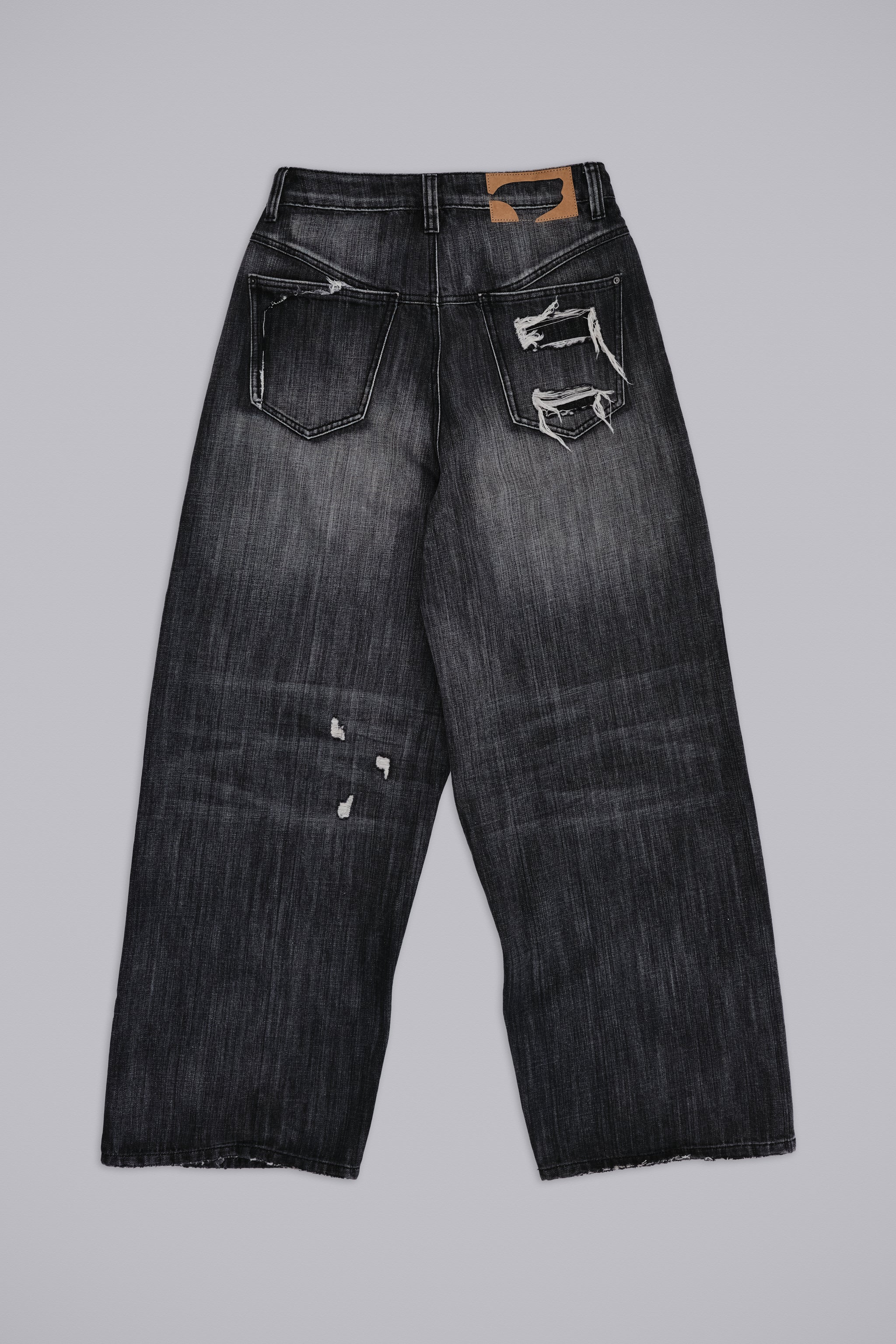 Black Eroded XL Colossus Jeans - Image 7