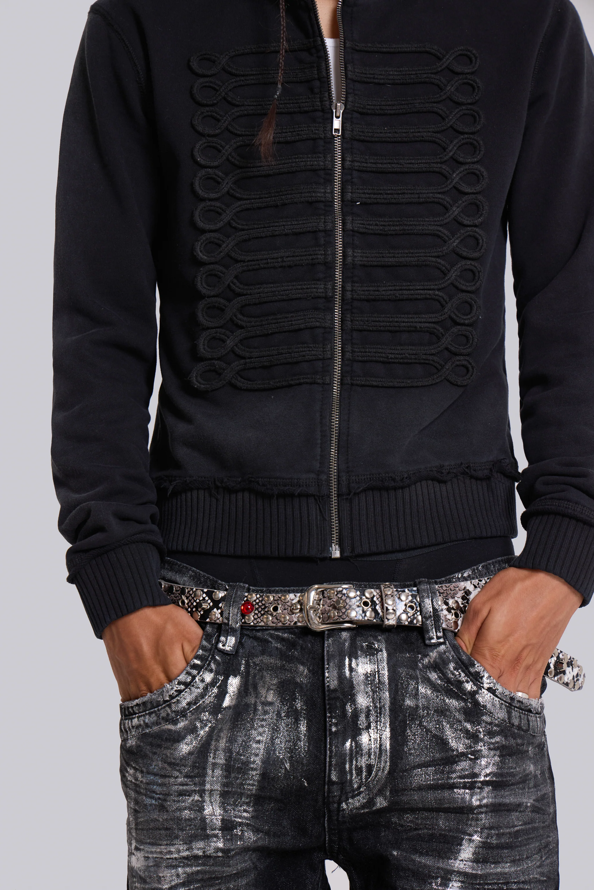 Black Military Monster Hoodie - Image 8