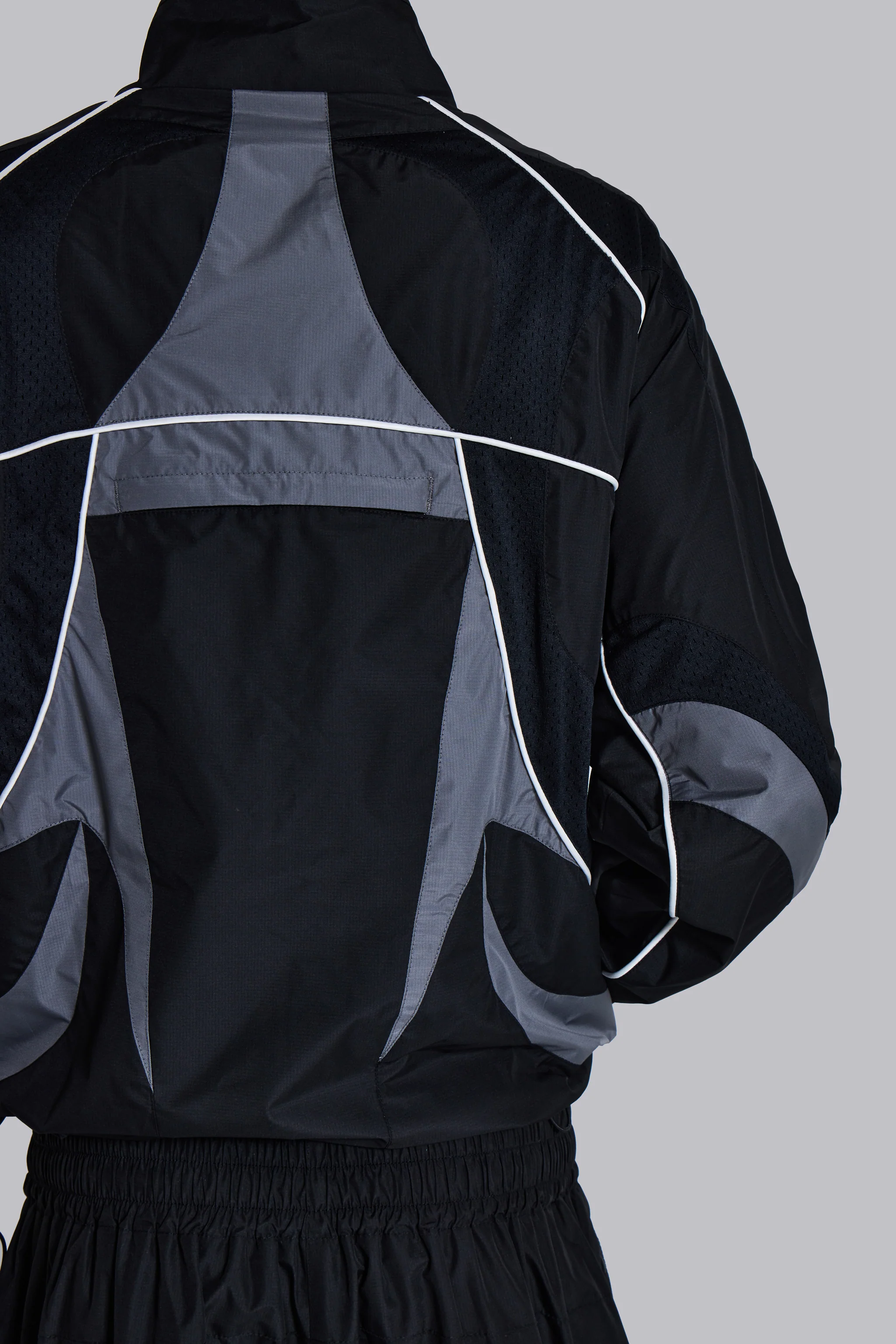 Black Panelled Vapor Jacket - Image 7