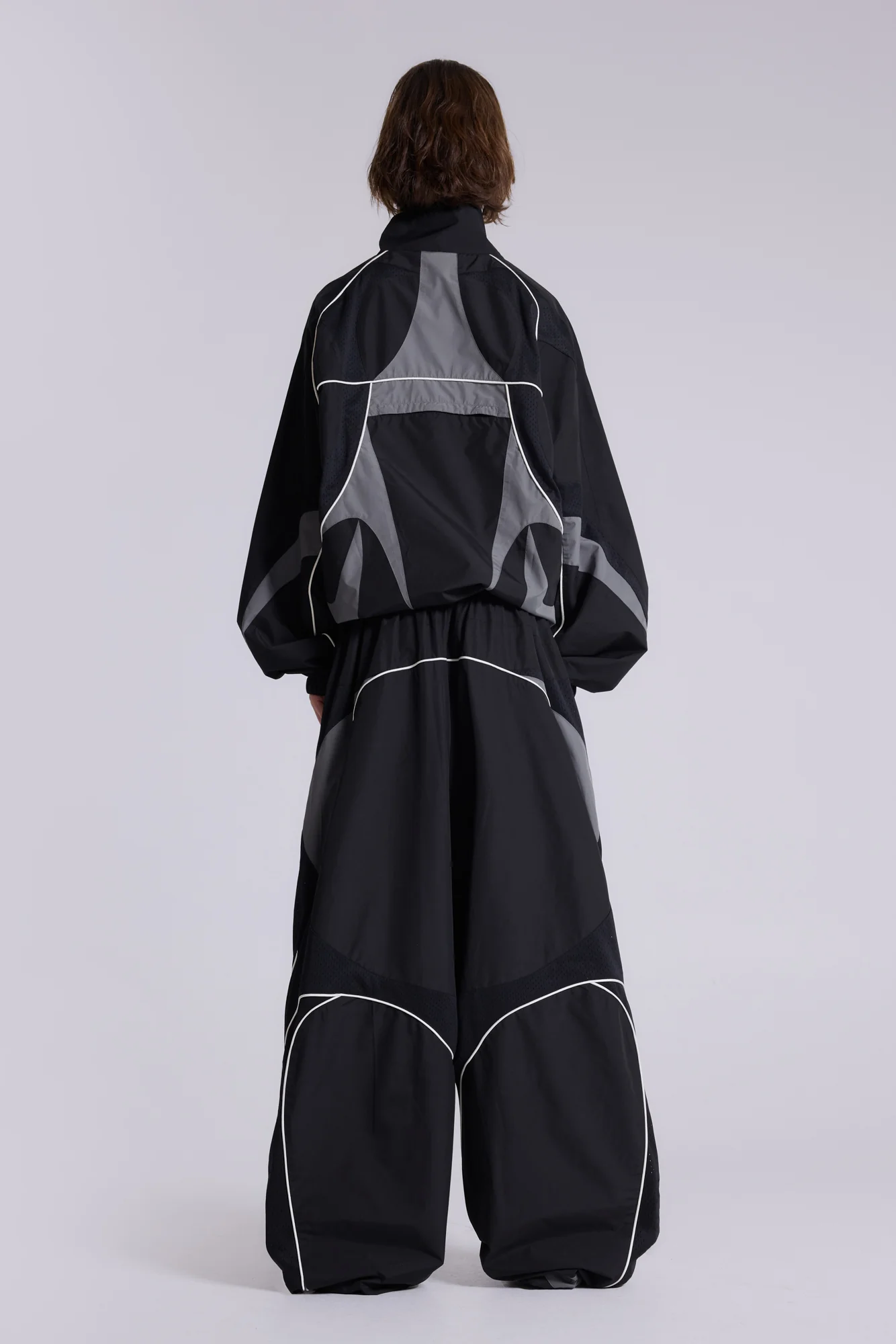 Black Panelled Vapor Jacket - Image 5
