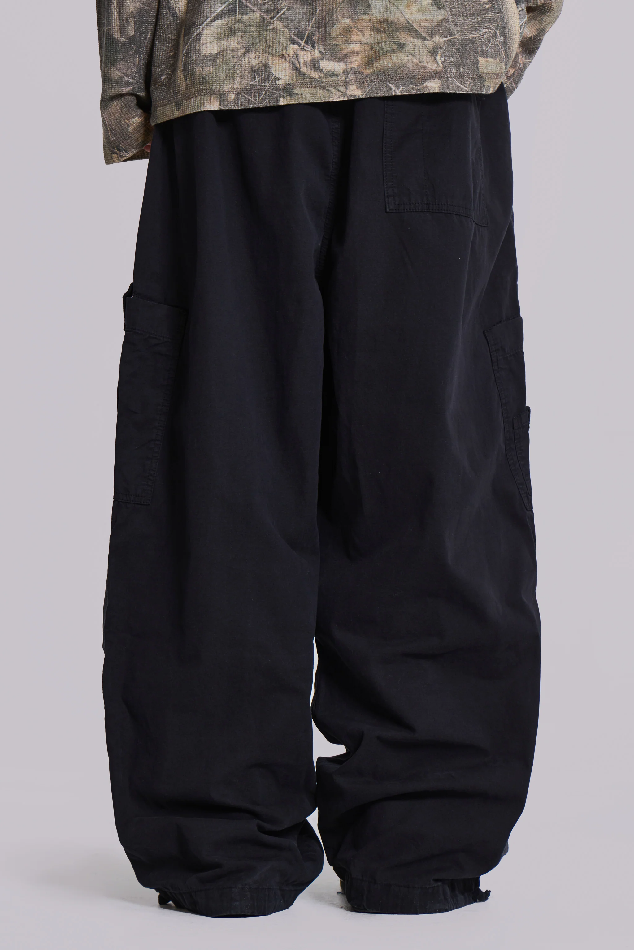 Black Parachute Cargo Pants - Image 4