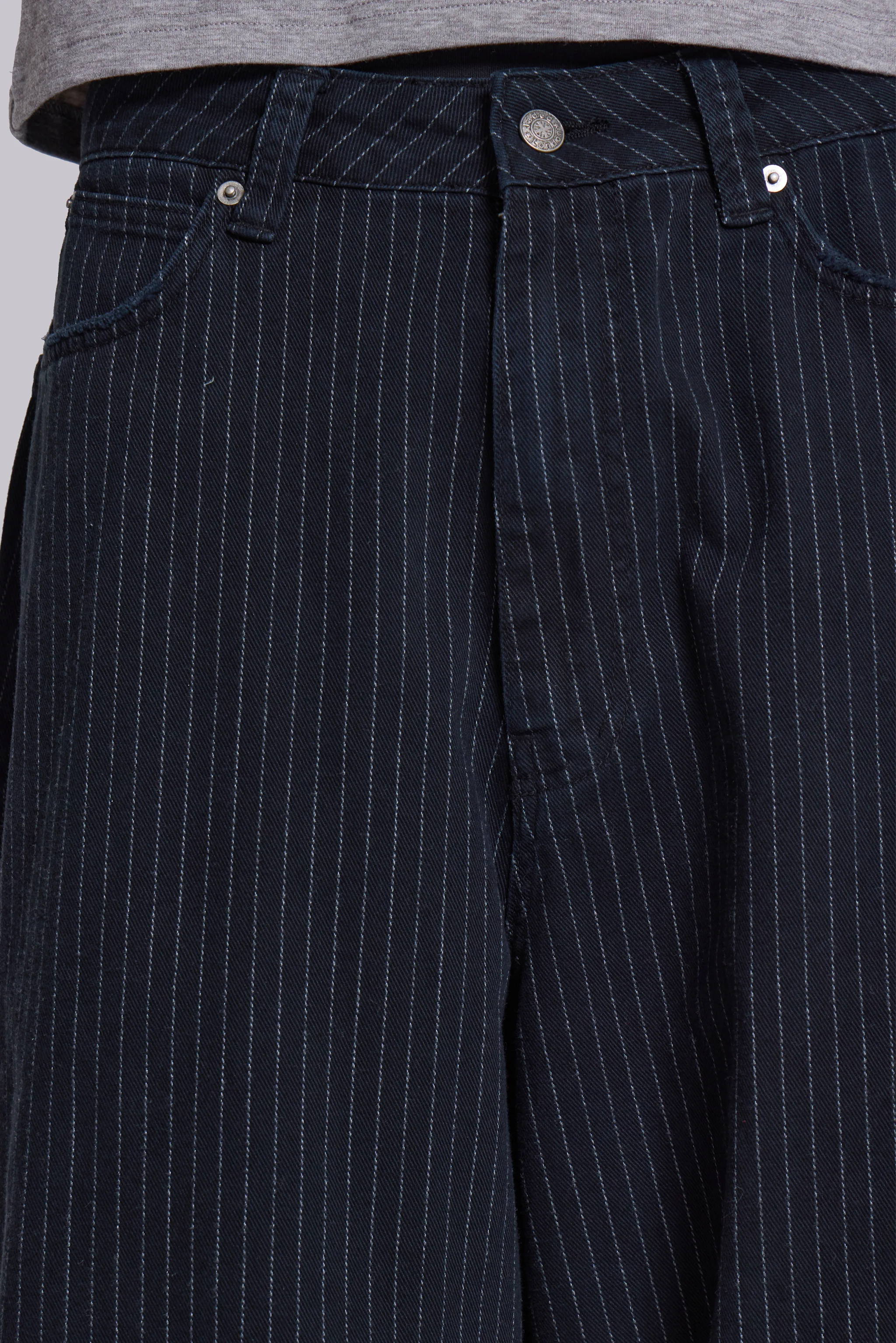 Black Pinstripe XL Colossus Jeans - Image 4
