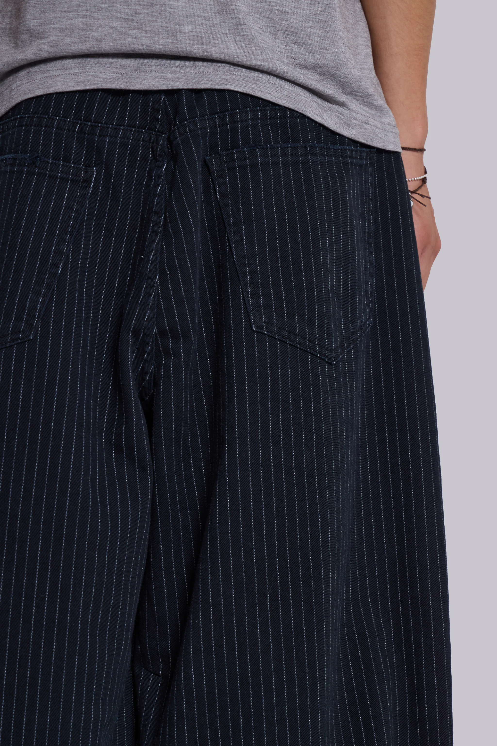 Black Pinstripe XL Colossus Jeans - Image 7
