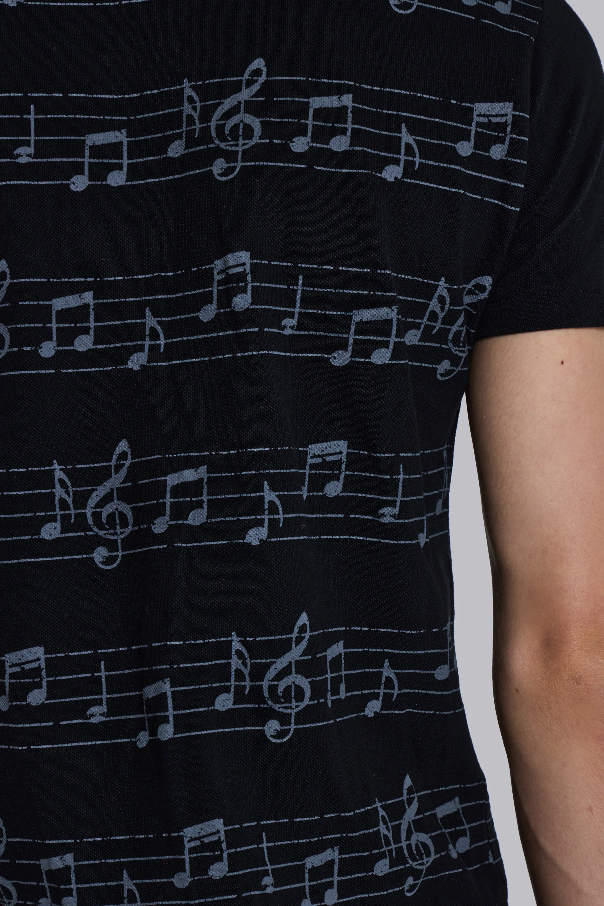 Black Riff Polo Shirt - Image 7