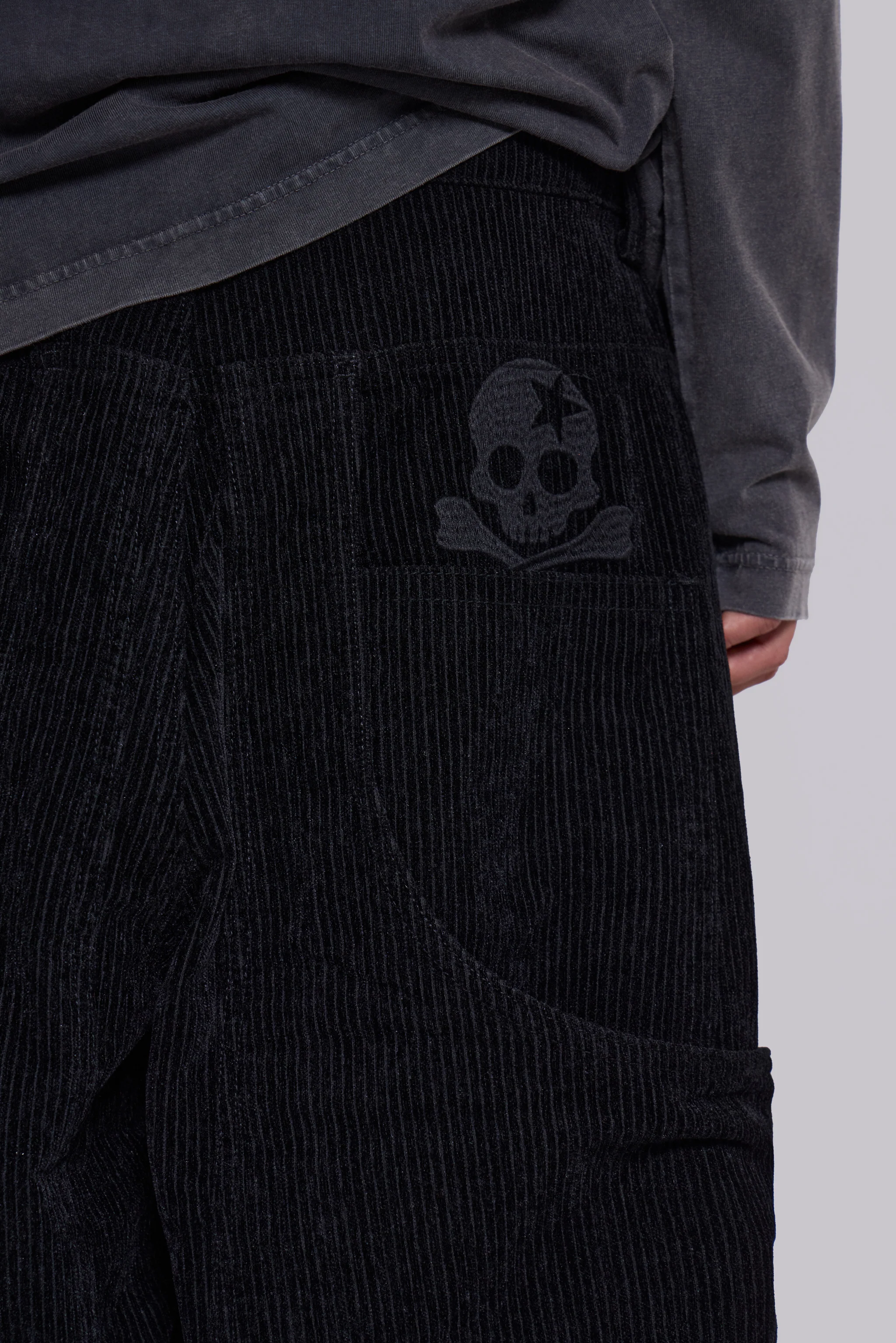 Black Skull XL Cord Colossus Jeans - Image 5