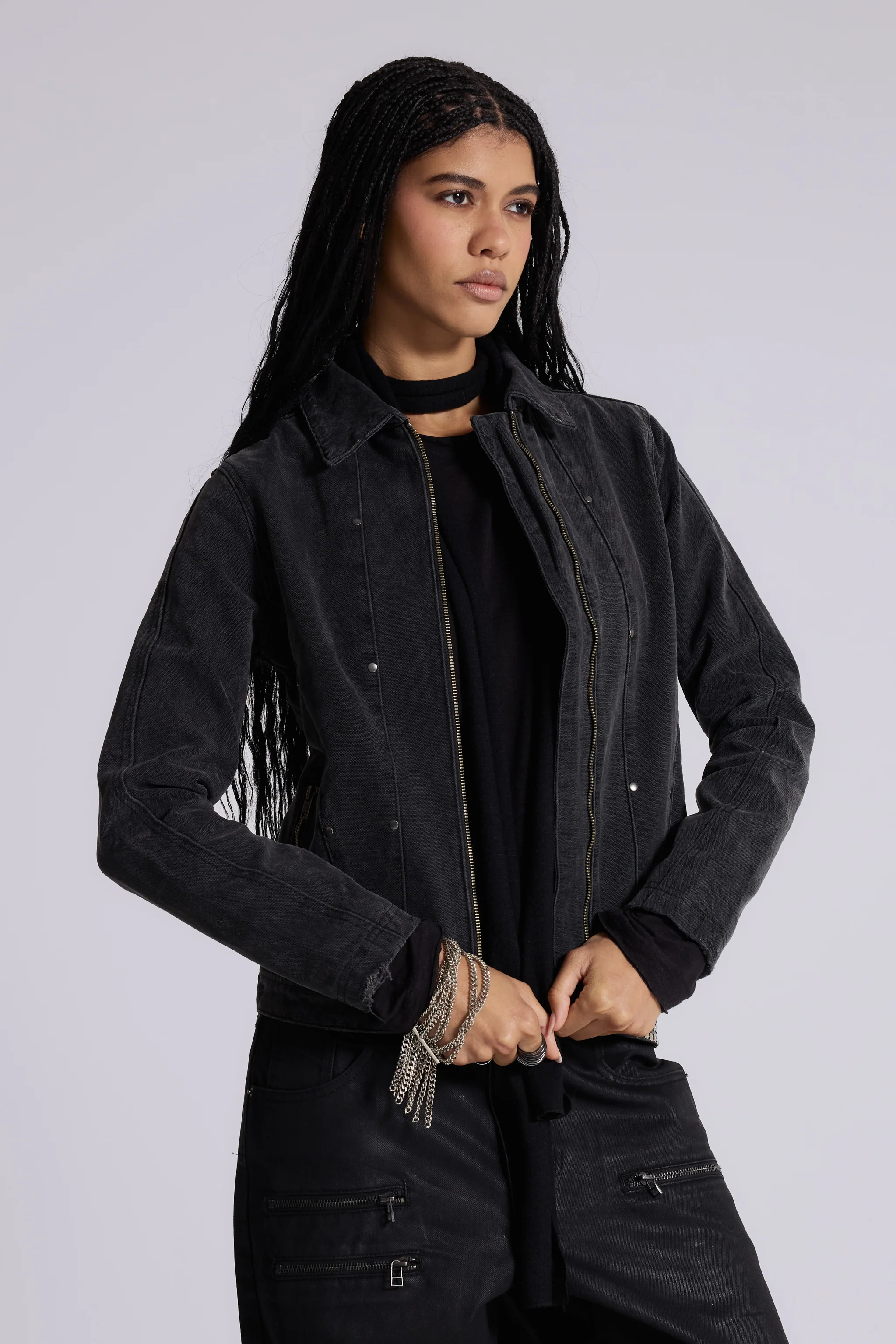 Stud Denim Jacket - Image 6