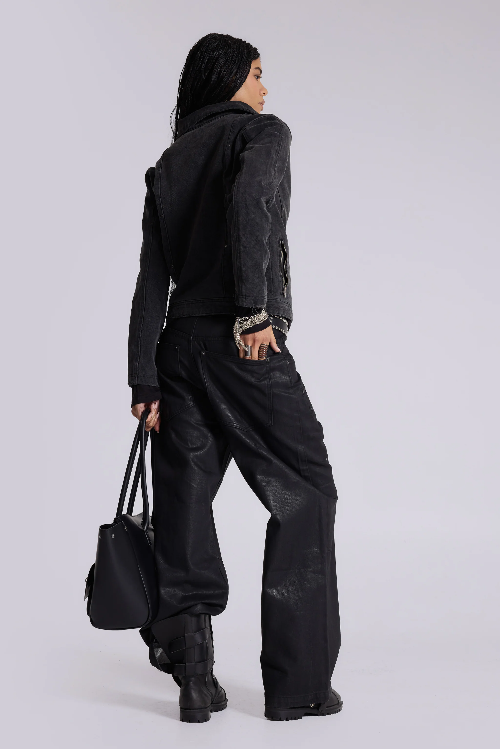 Stud Denim Jacket - Image 8