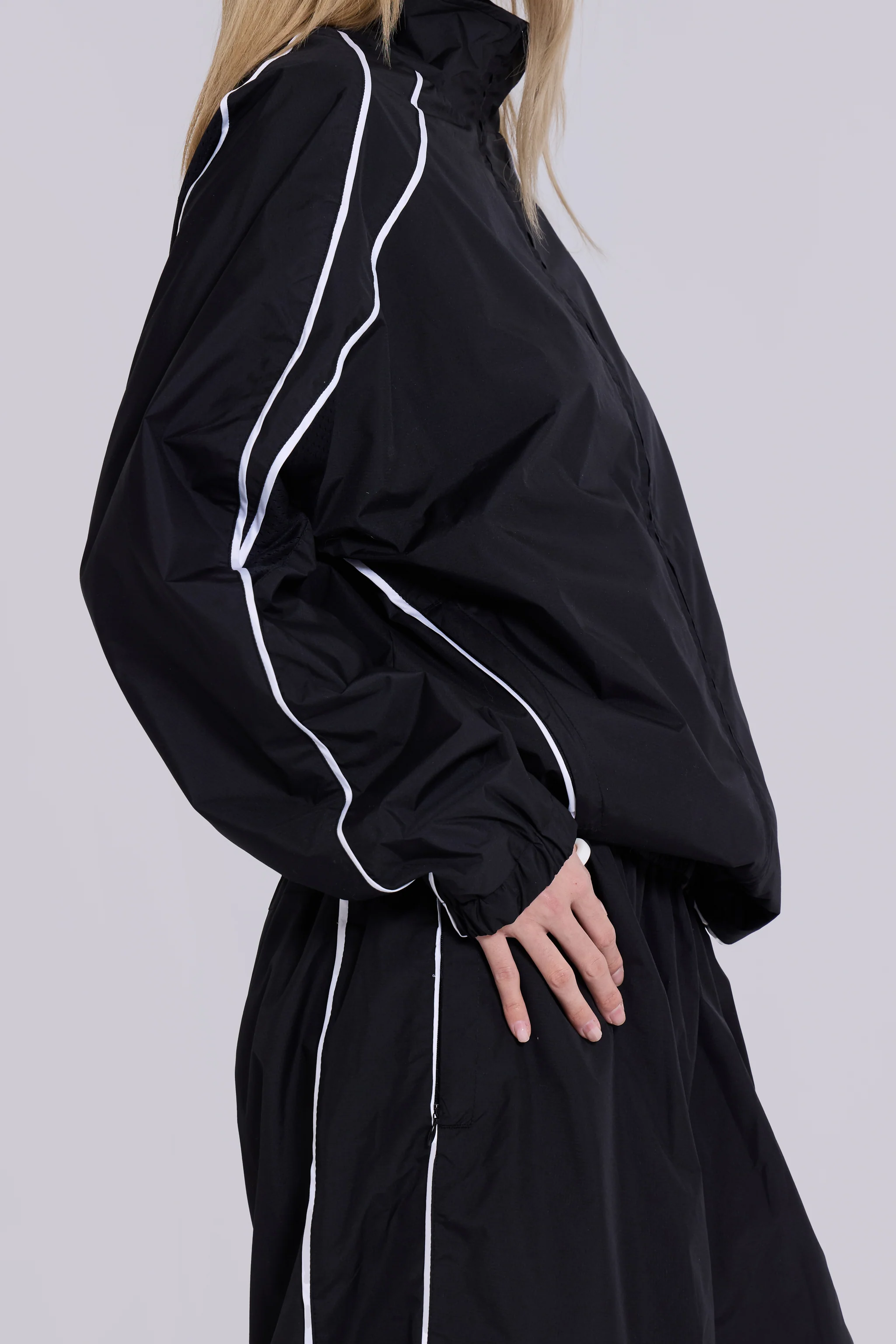 Black Vapor Tracksuit Bottoms - Image 7