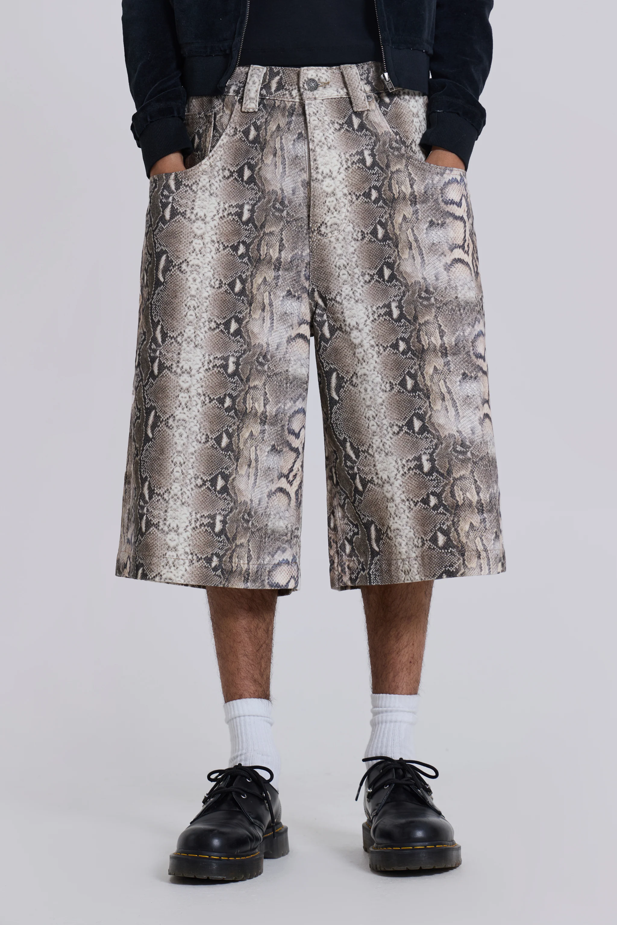 Boa Snake Print Colossus Jorts - Image 2