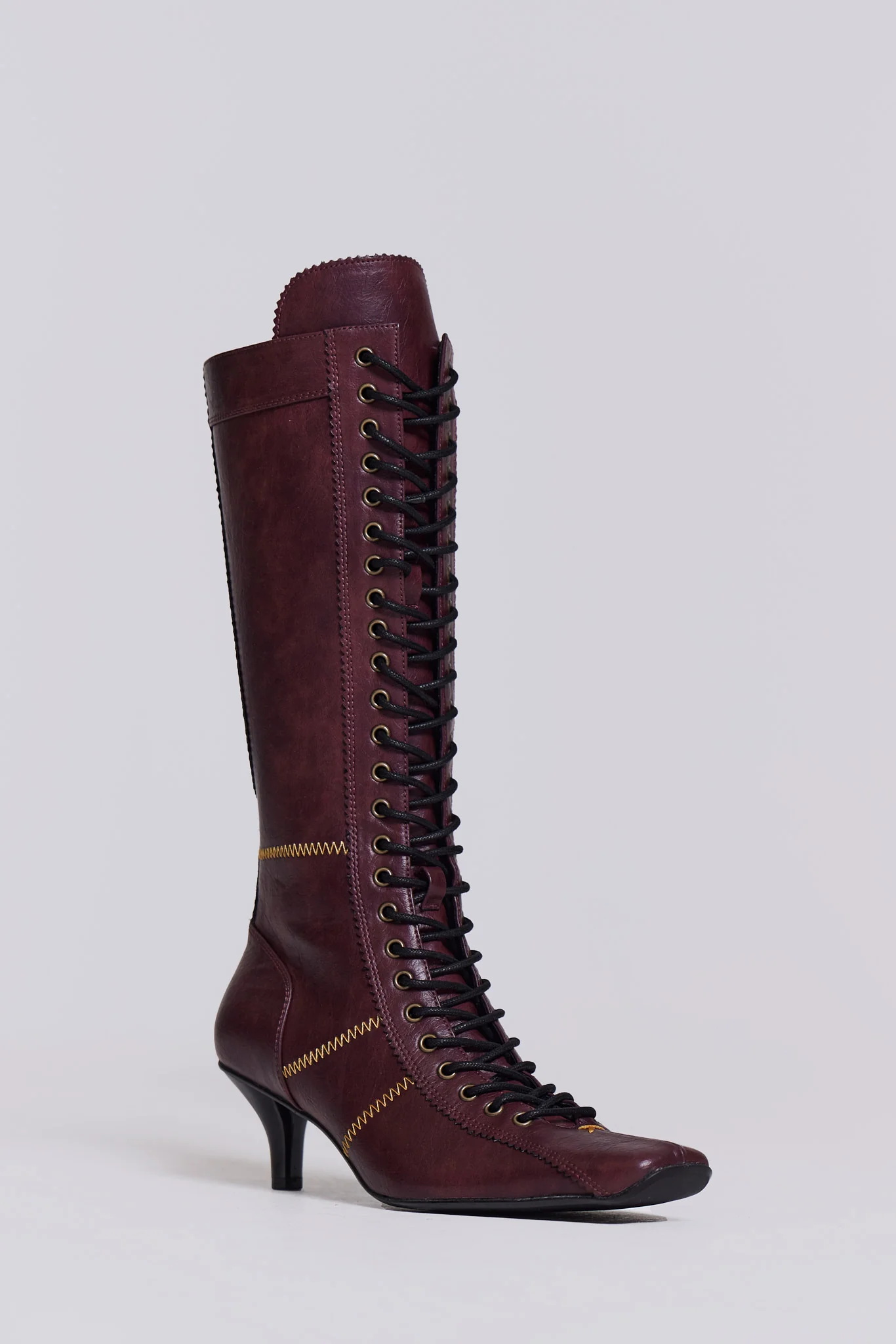 Burgundy Brooke Boxing Boot - Image 3