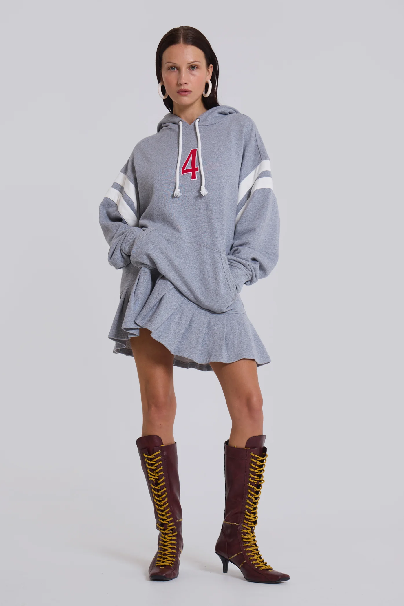 Burgundy Brooke Boxing Boot - Image 9