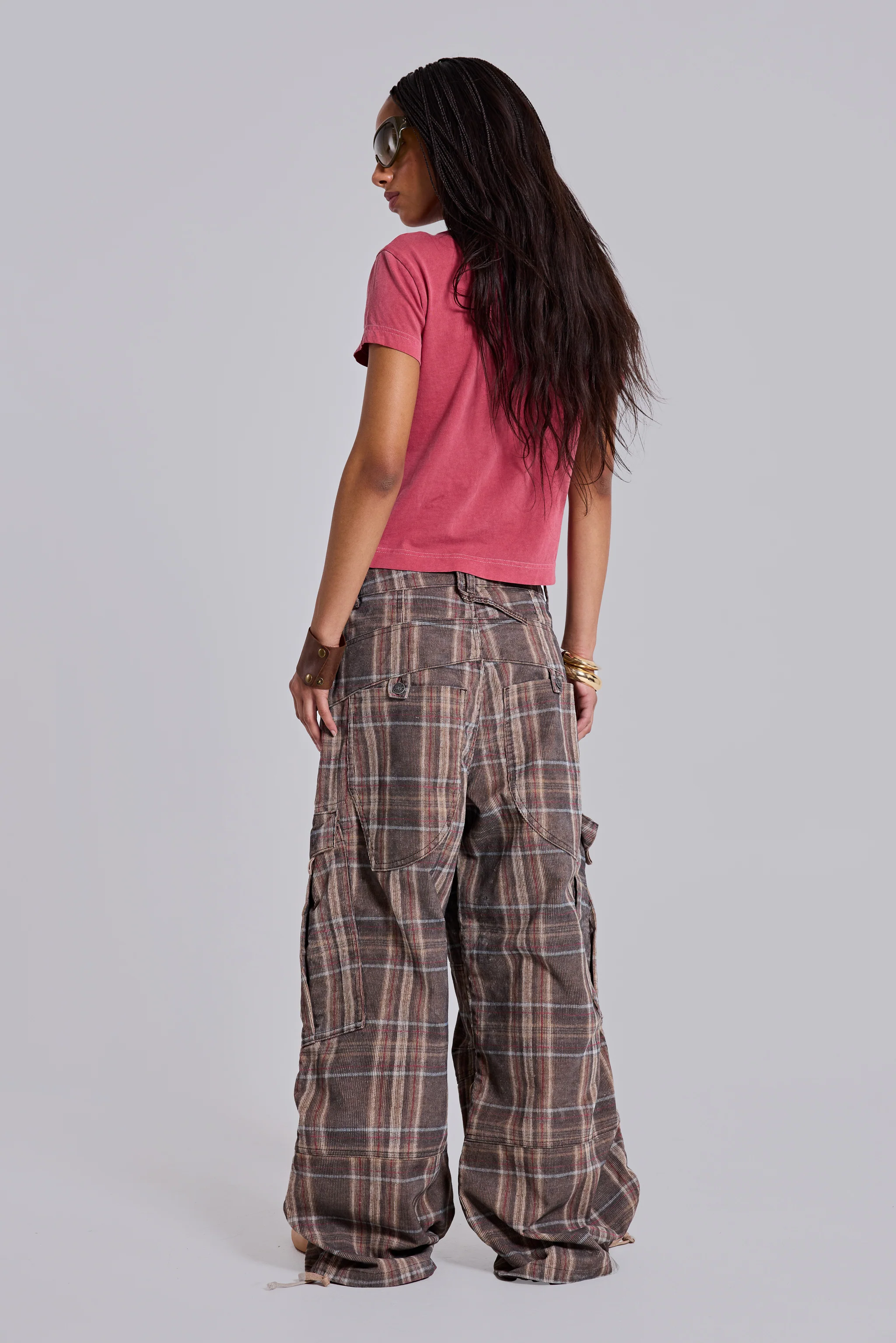 Brown Check Cadet Cargos - Image 5