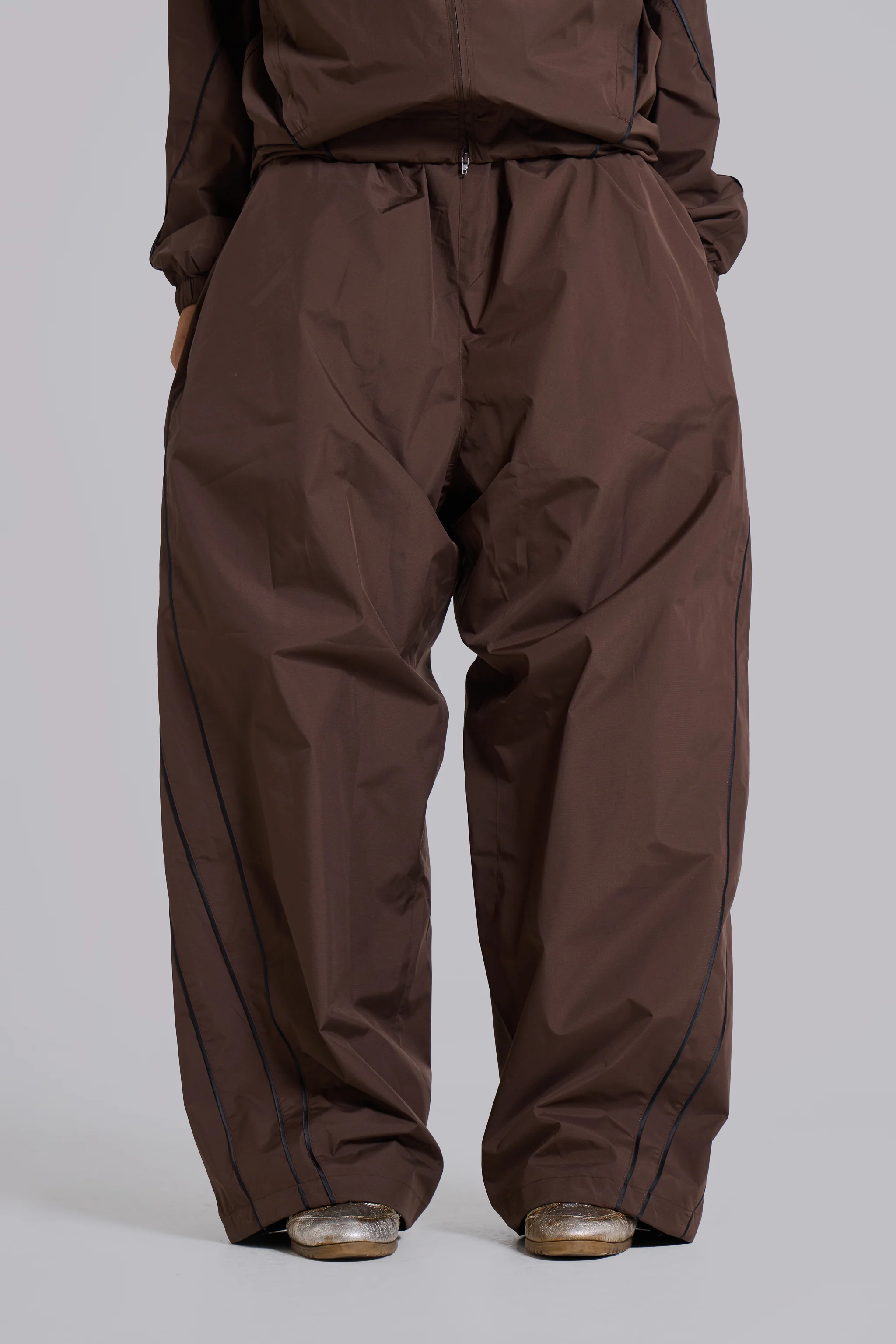 Brown Vapor Tracksuit Bottoms - Image 3