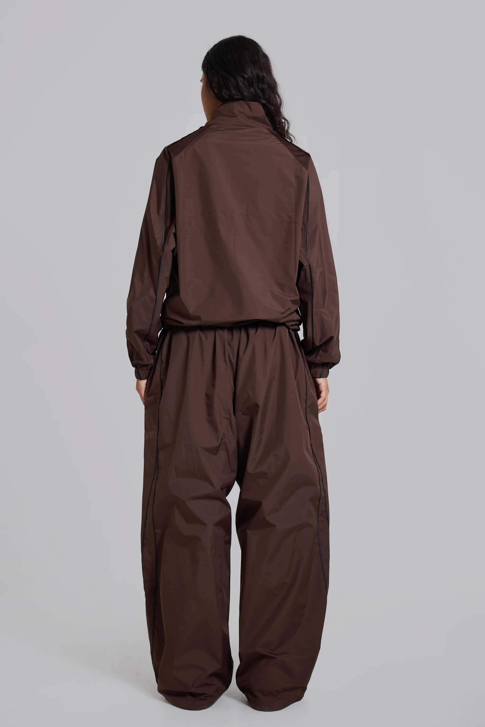 Brown Vapor Tracksuit Top - Image 5