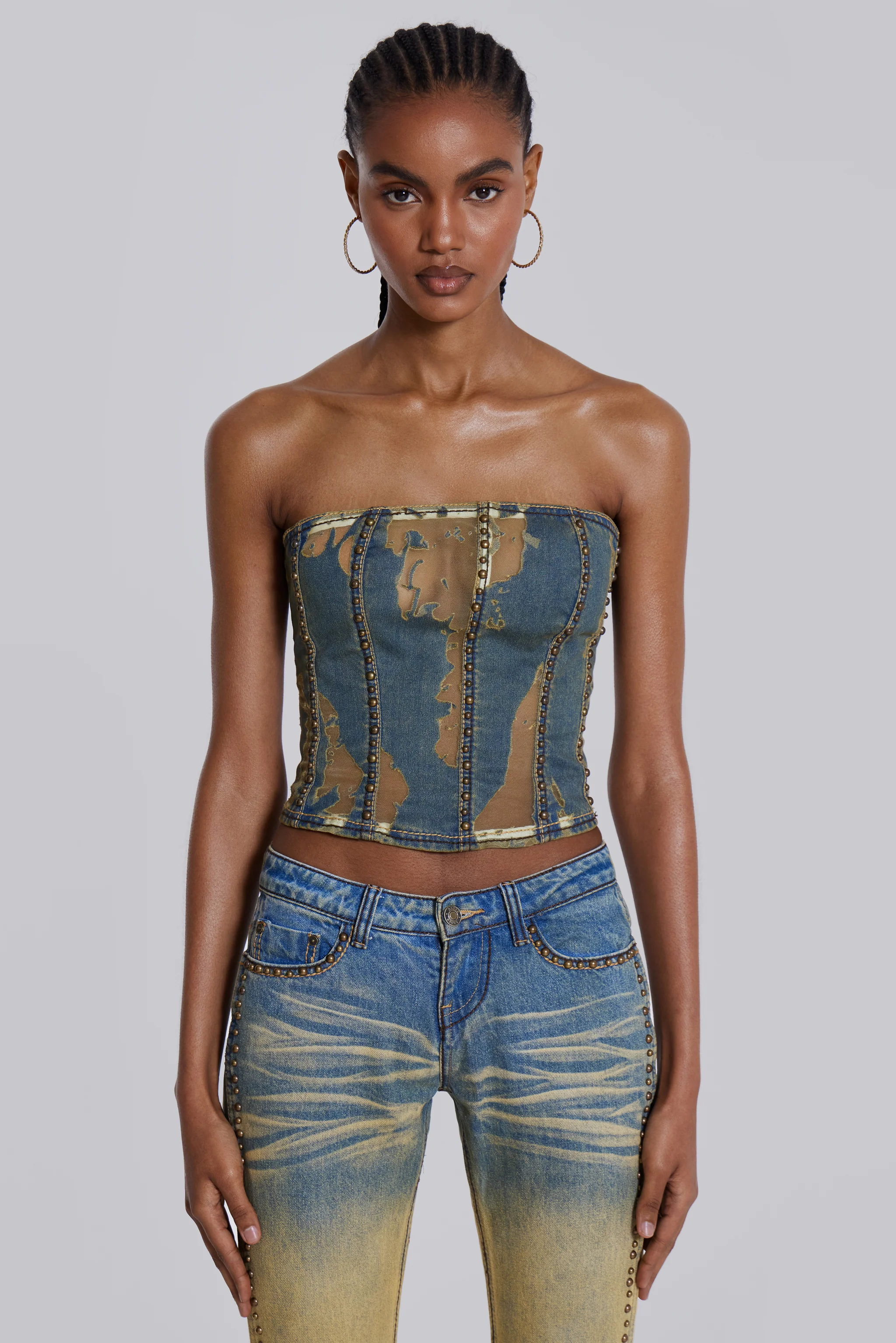 Vega Denim Corset Top - Image 5