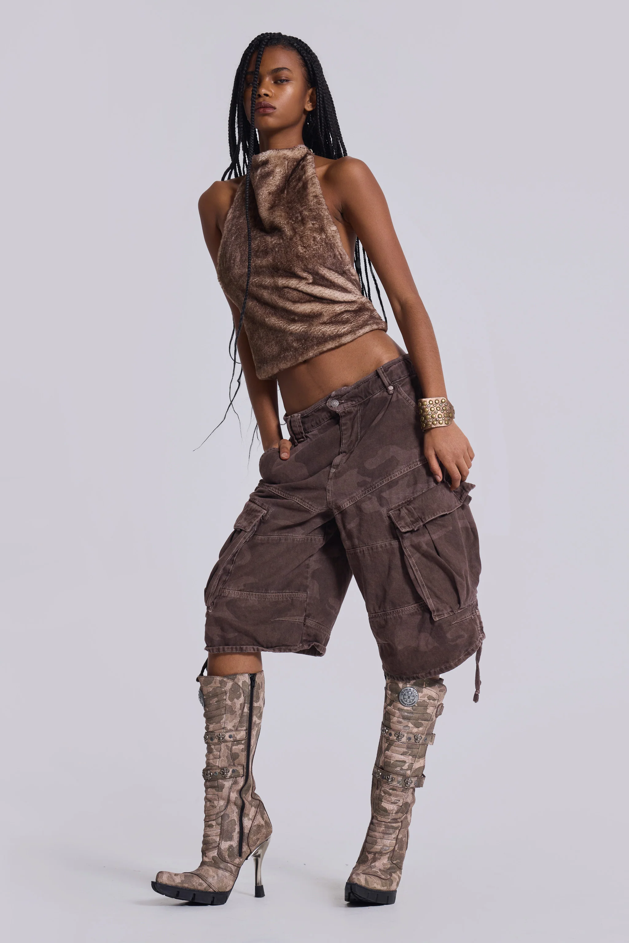 Cadet Brown Camo Shorts - Image 2