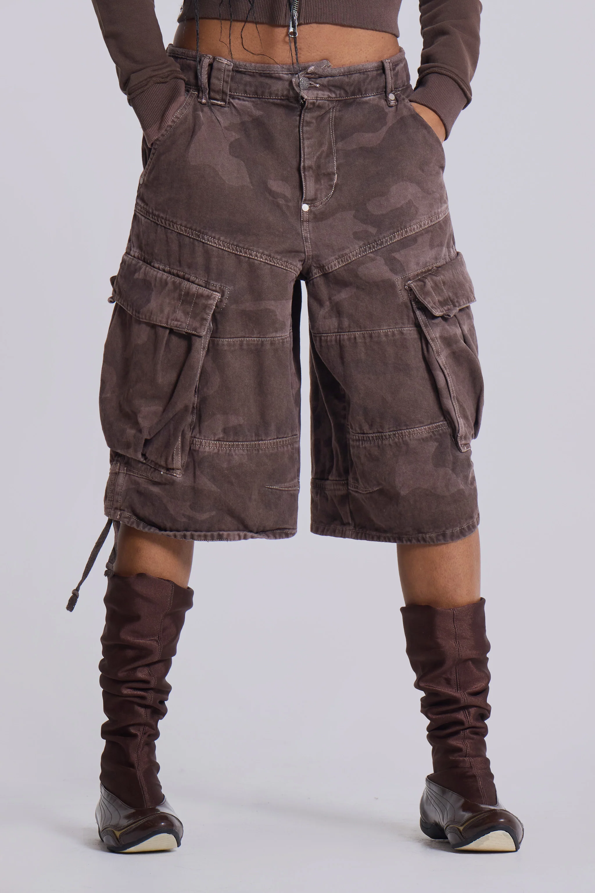 Cadet Brown Camo Shorts - Image 3
