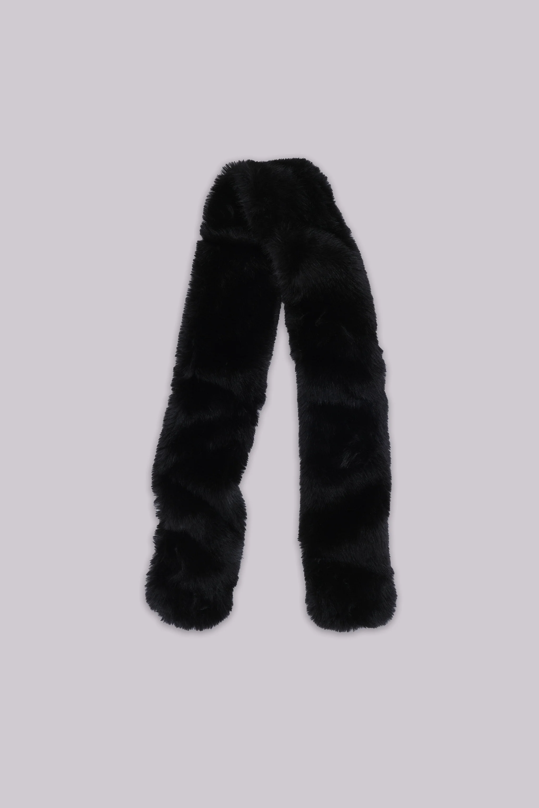 Black Cara Faux Fur Scarf - Image 8