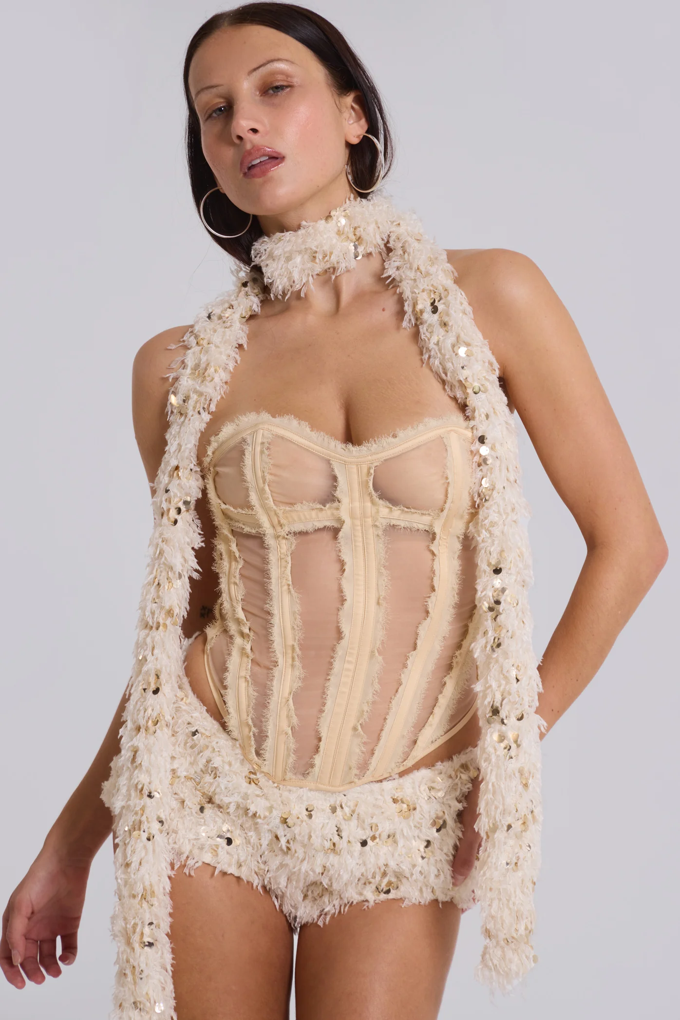 Champagne Mini Bloomer Shorts - Image 10