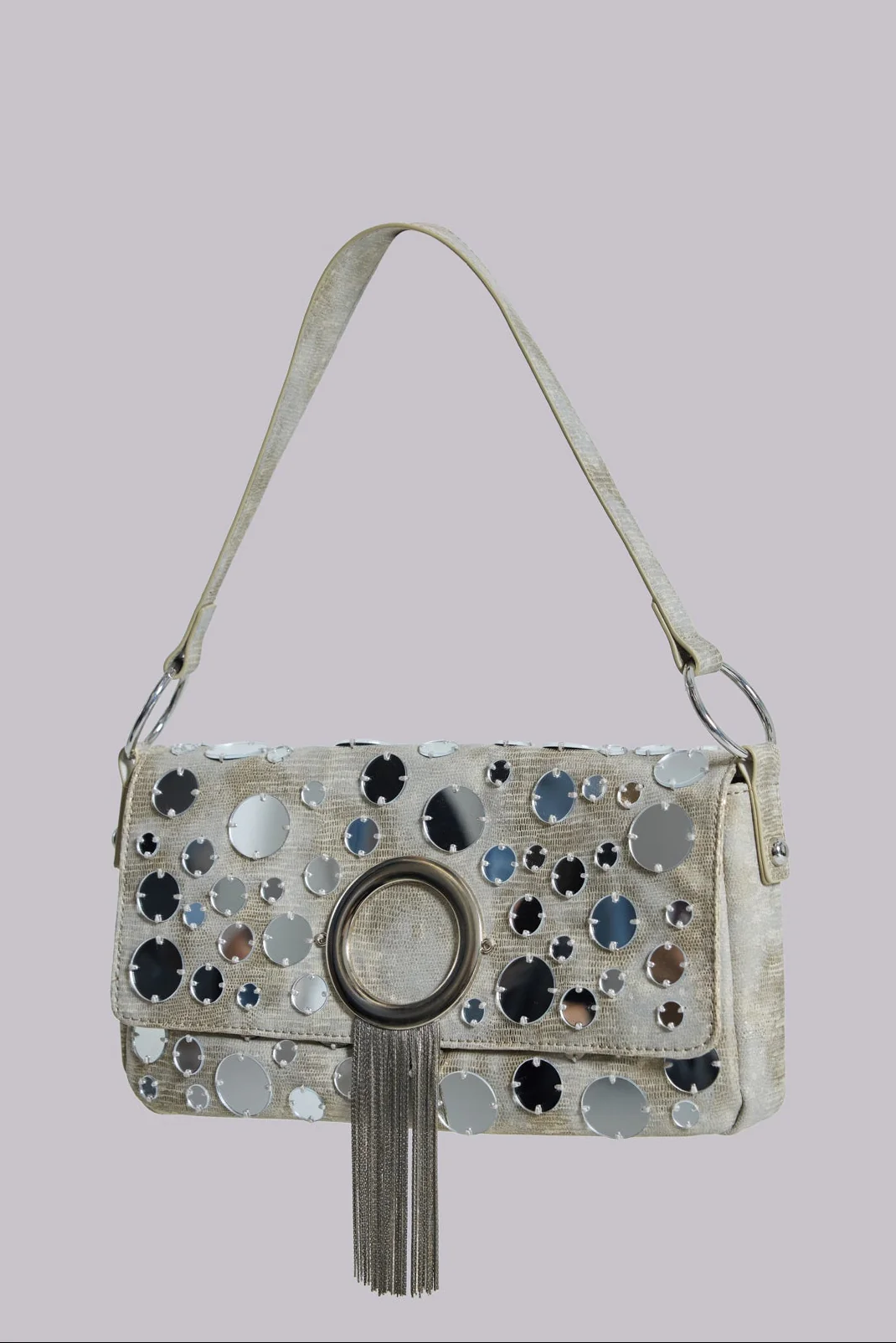 Chara Metallic Mirror Shoulder Bag - Image 7