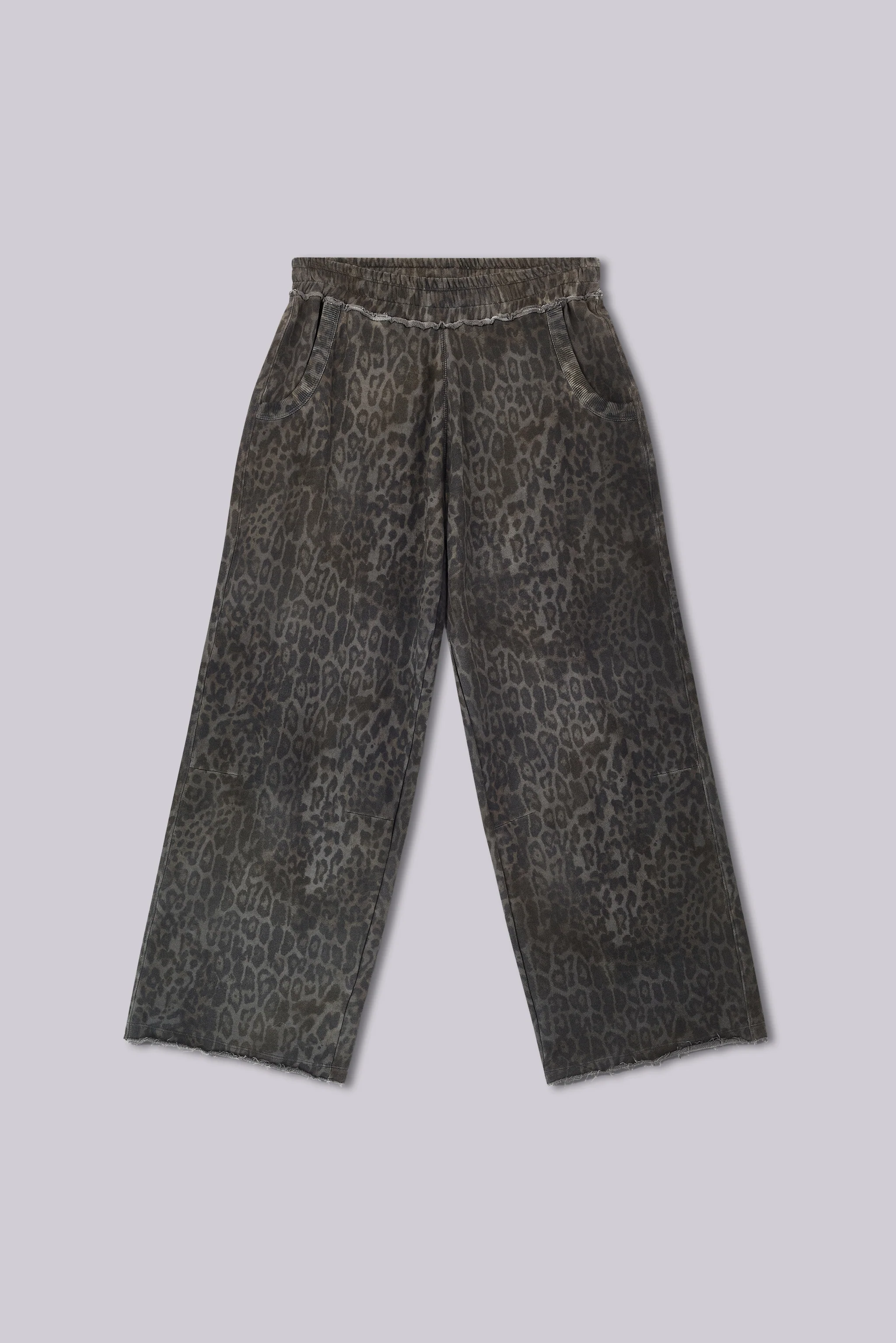 Charcoal Leopard Monster Joggers - Image 2