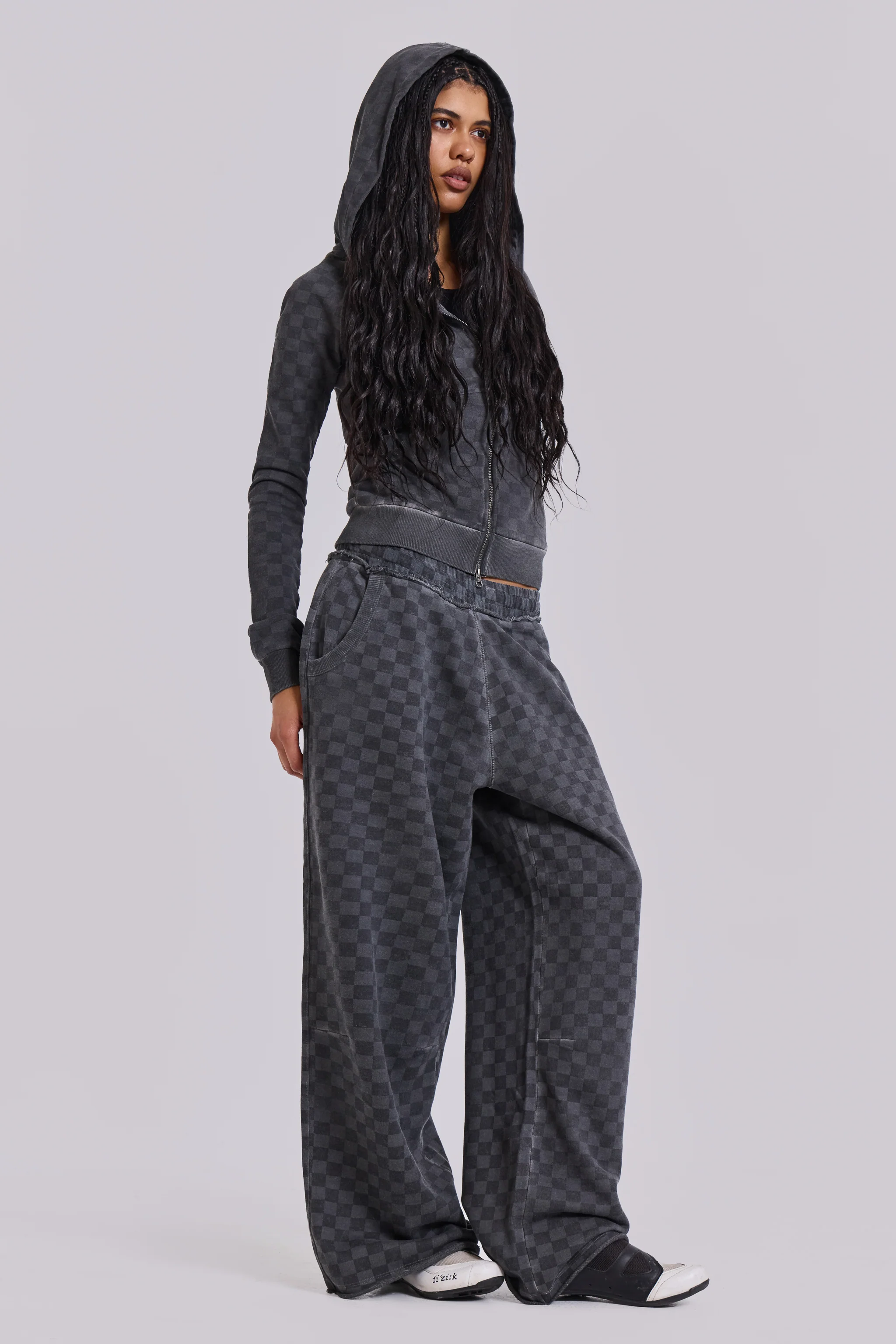 Checkerboard Baggy Monster Joggers - Image 5