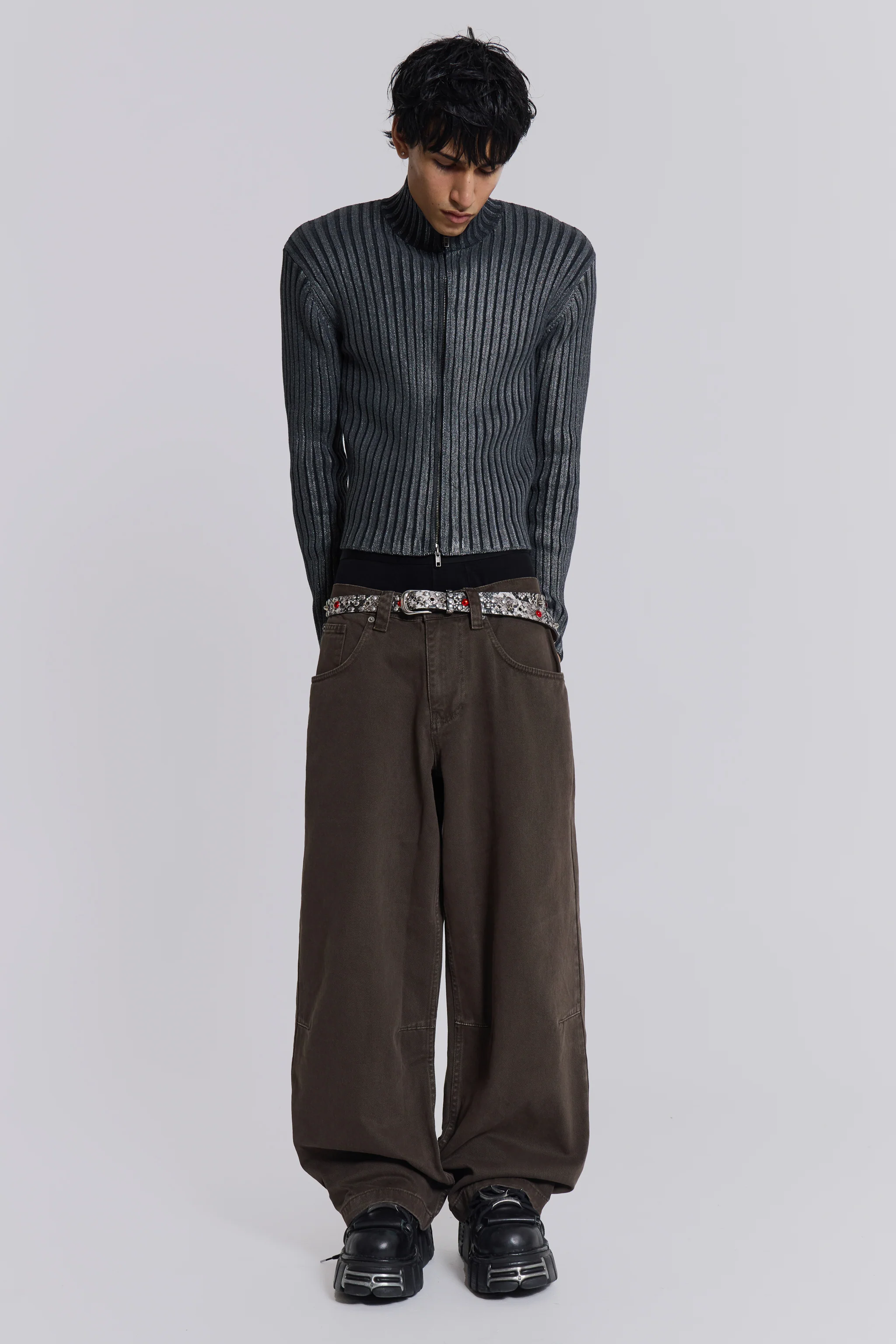 Washed Brown Colossus Jeans - Image 3