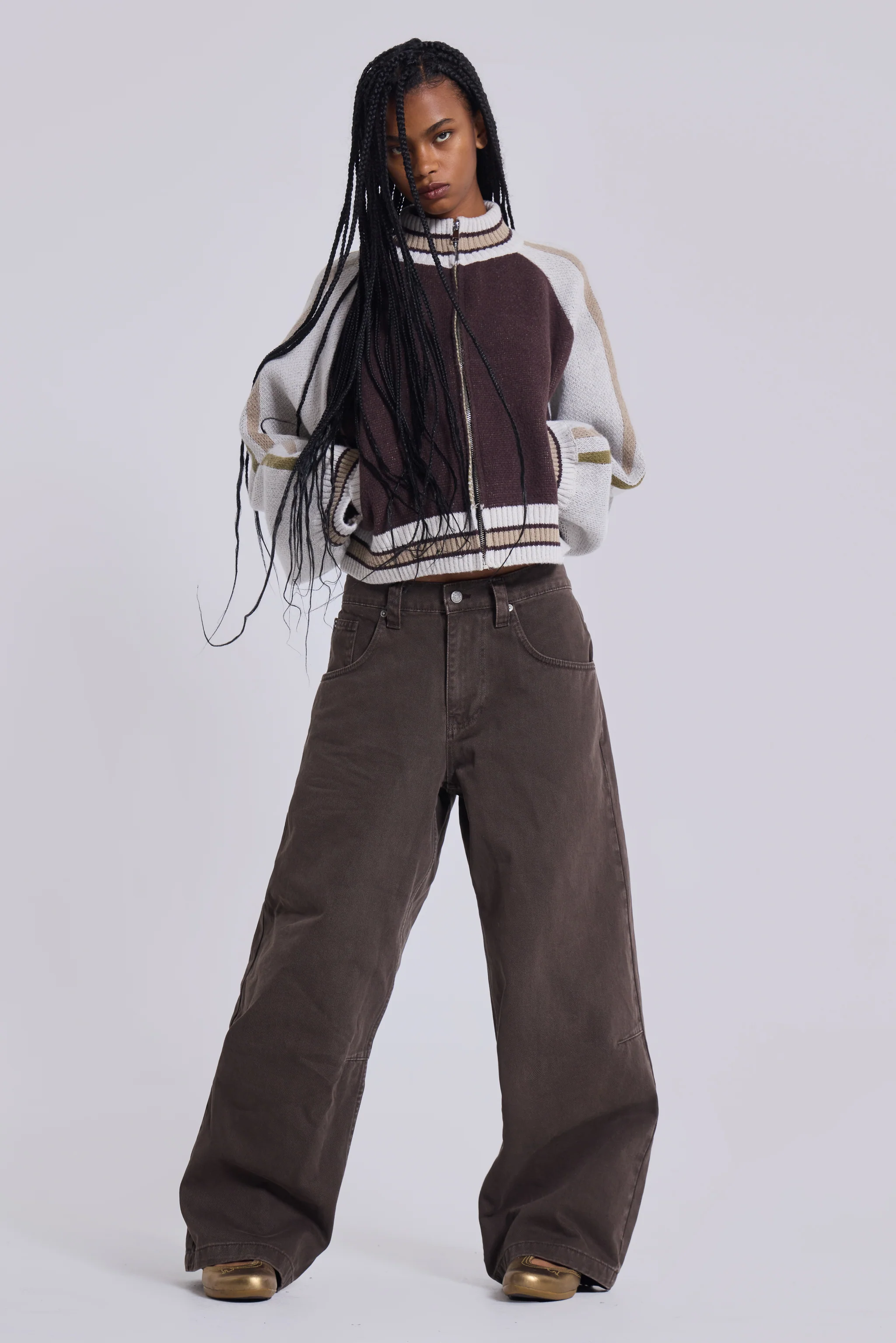 Washed Brown Colossus Jeans - Image 11
