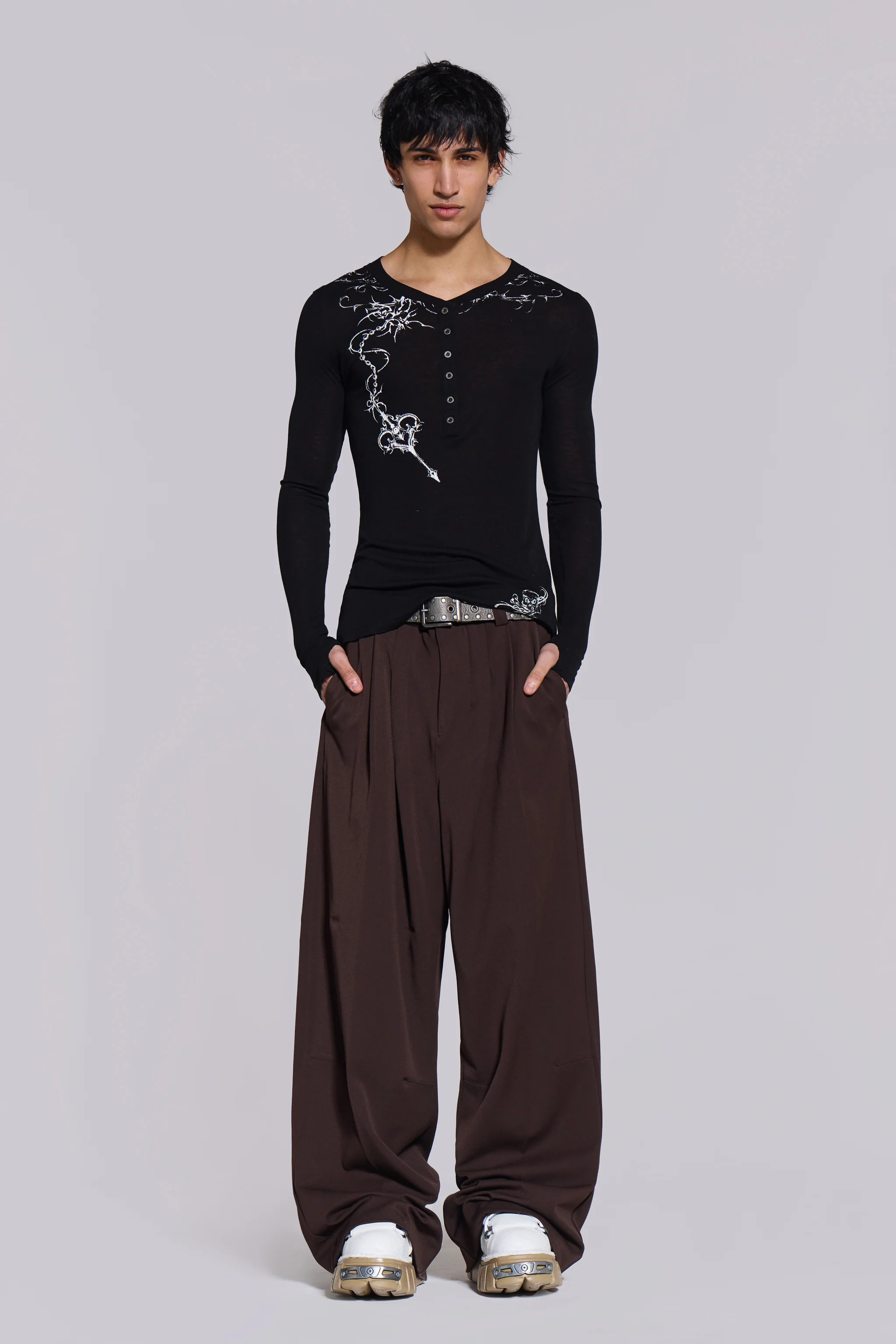 Chocolate Brown Goliath Suit Pants - Image 3