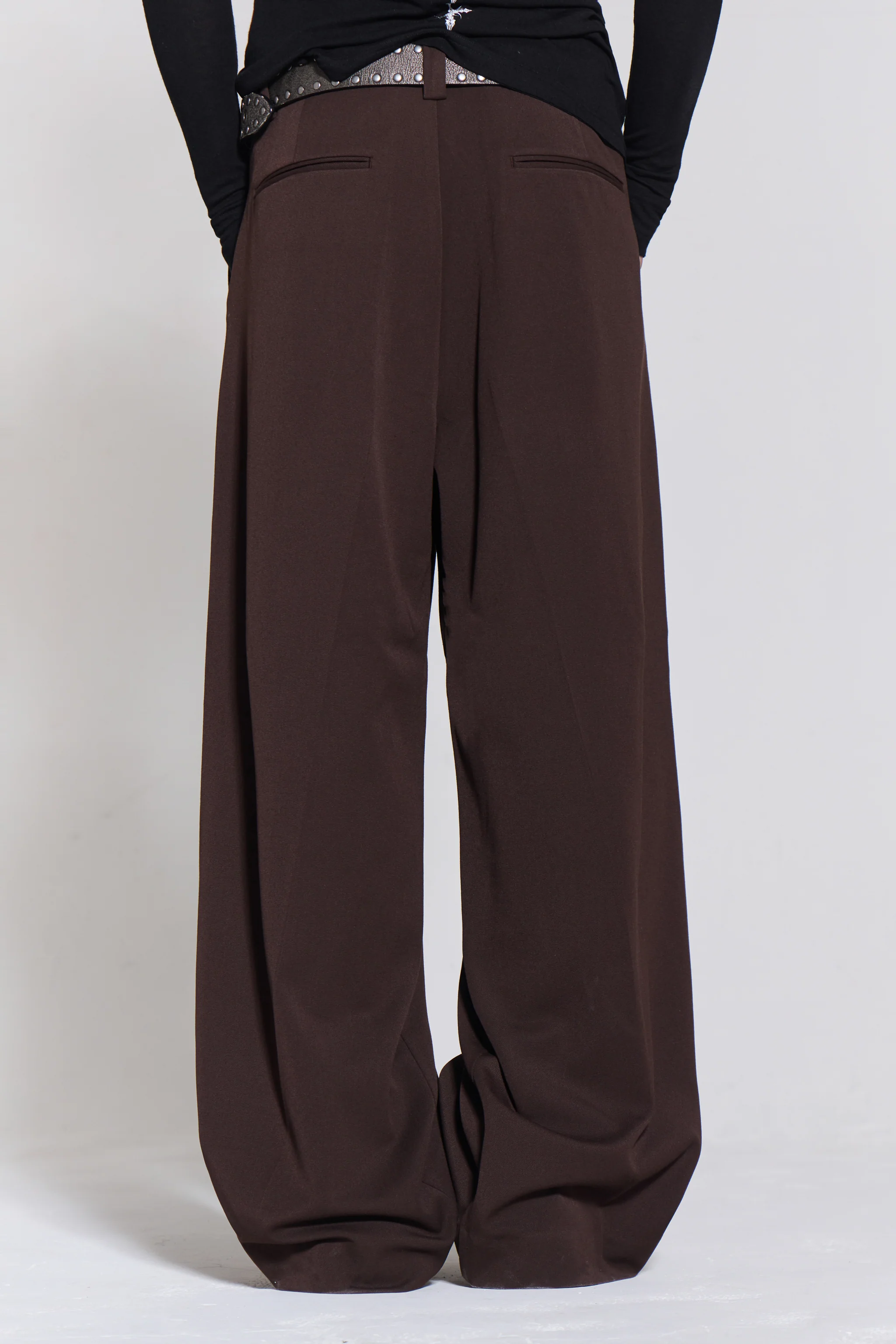 Chocolate Brown Goliath Suit Pants - Image 5