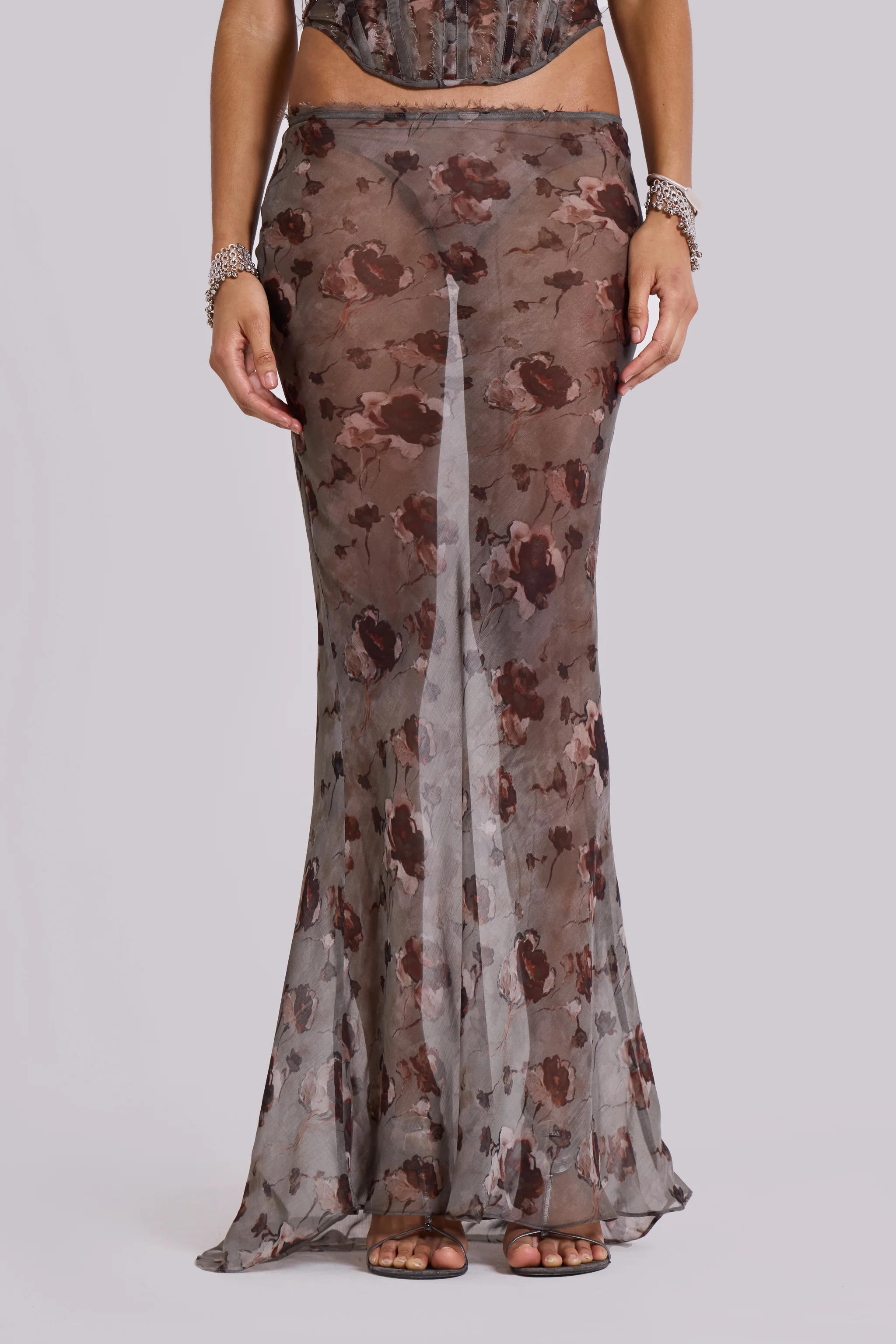 Cibele Chiffon Maxi Skirt - Image 2