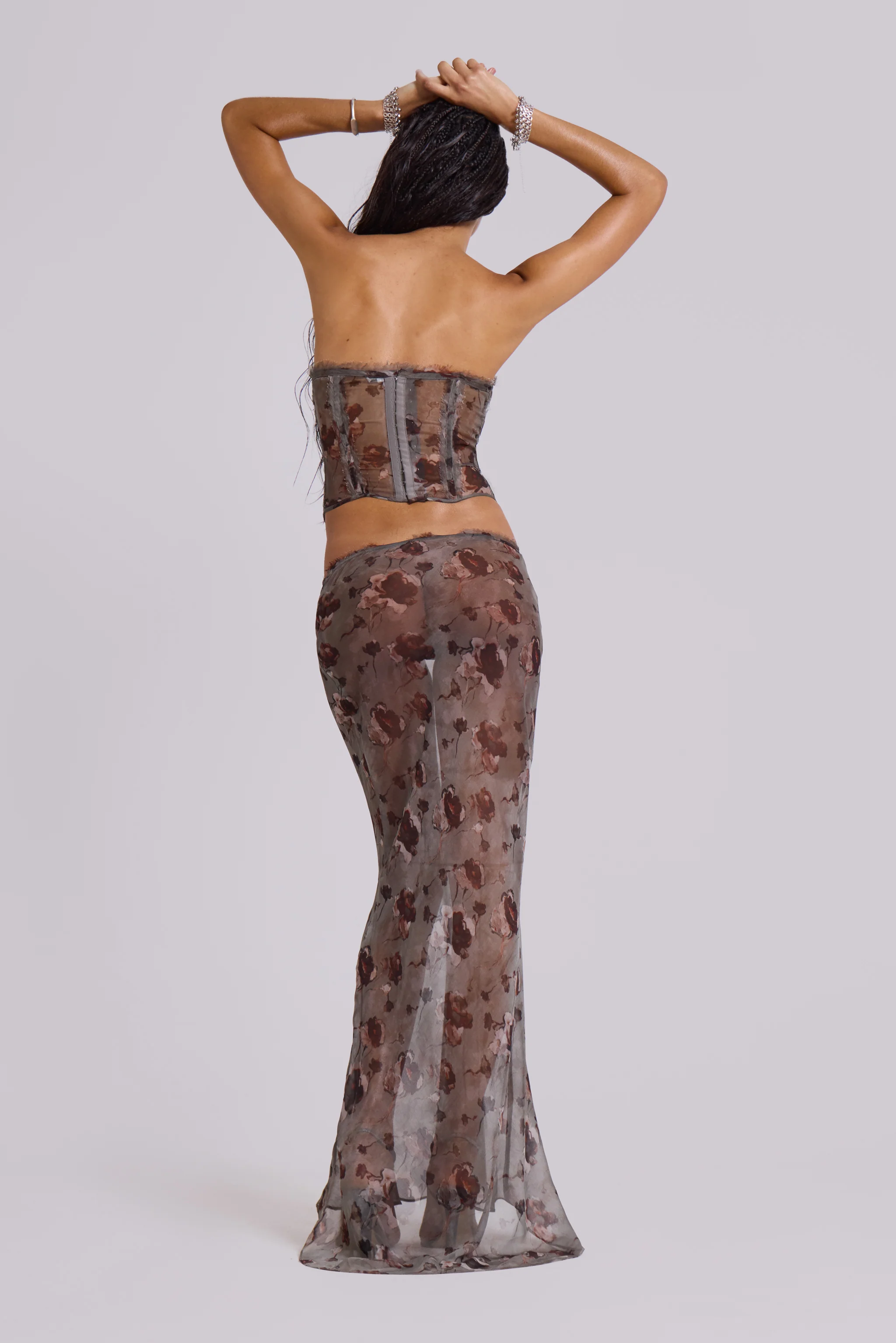 Cibelle Chiffon Corset Top - Image 4