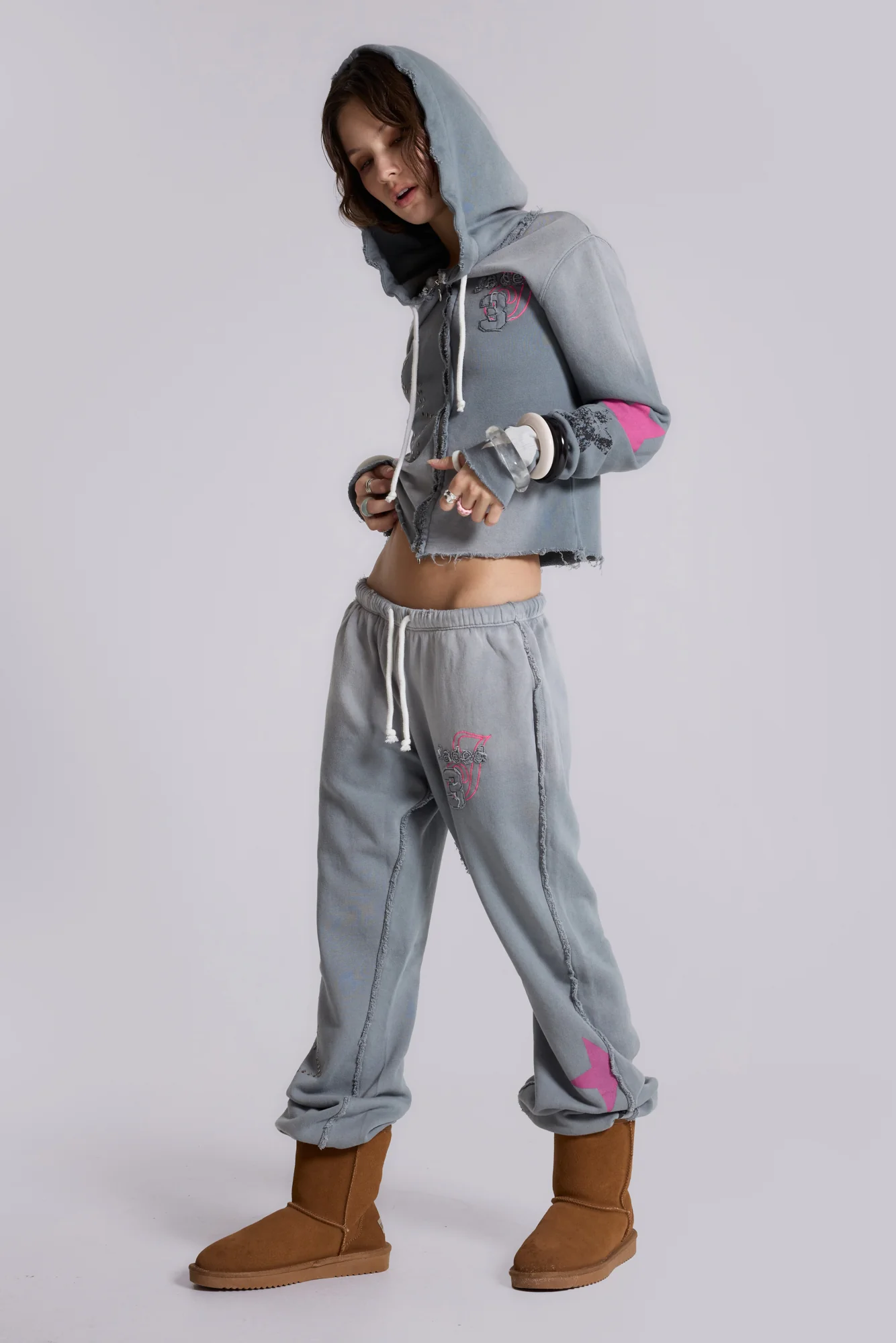 Cleo Graphic Slouchy Bootcut Jogger - Image 3